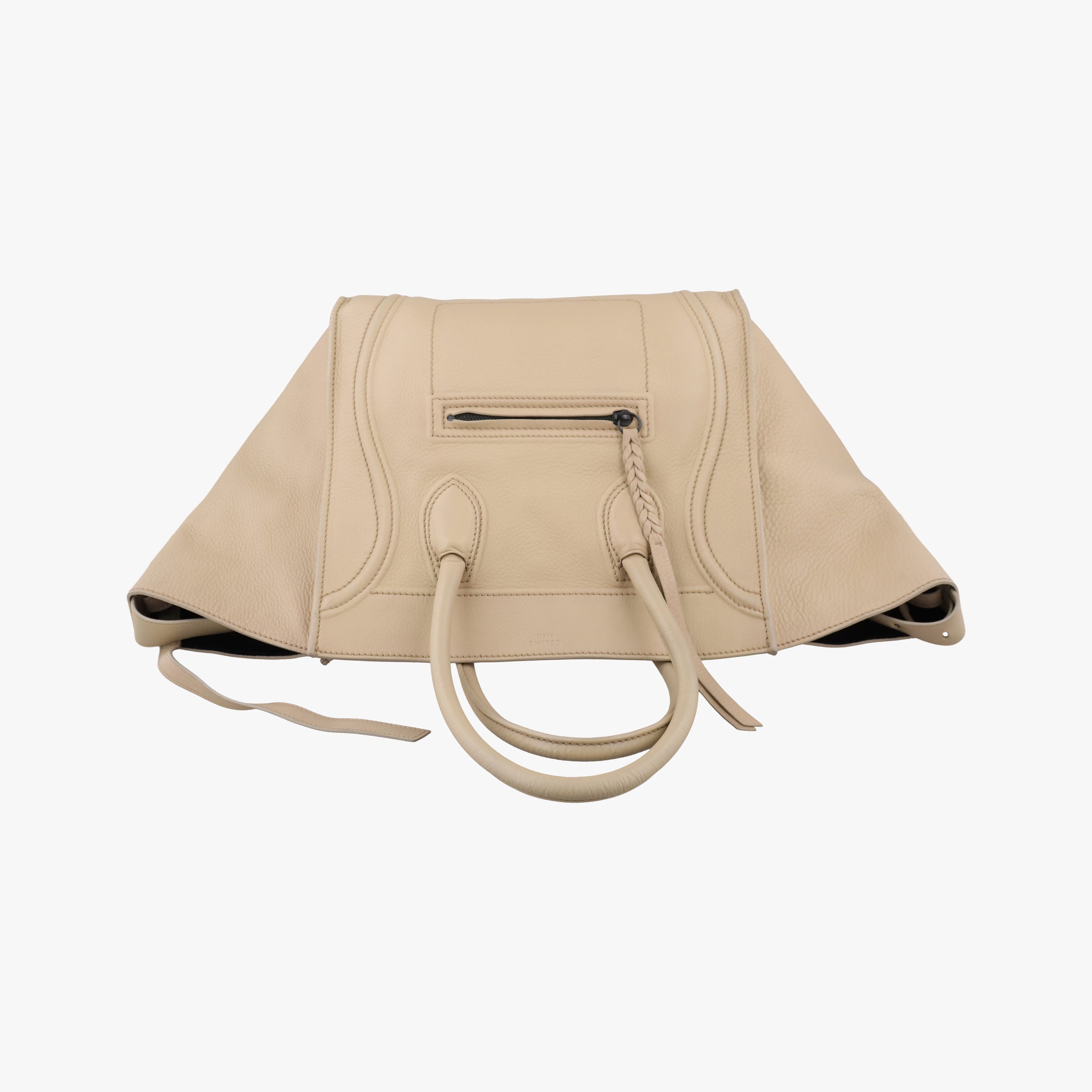Luggage Small Square Phantom Beige Leather F-PA-0151ラゲージスモールスクエアファントム ベージュ レザー F-PA-0151