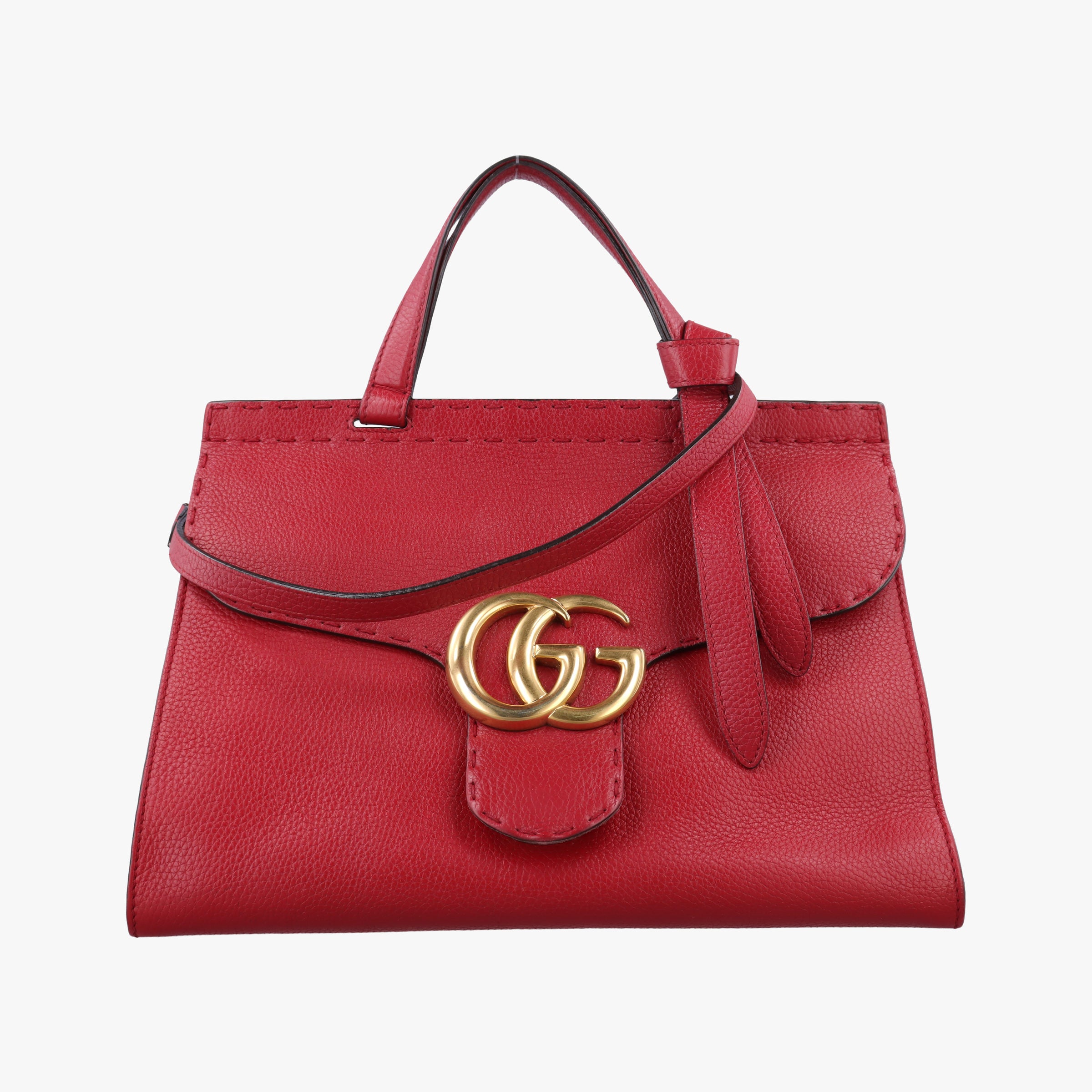 GG Marmont Red Leather 421890 Lot number unknownGGマーモント レッド レザー 421890 製番不明