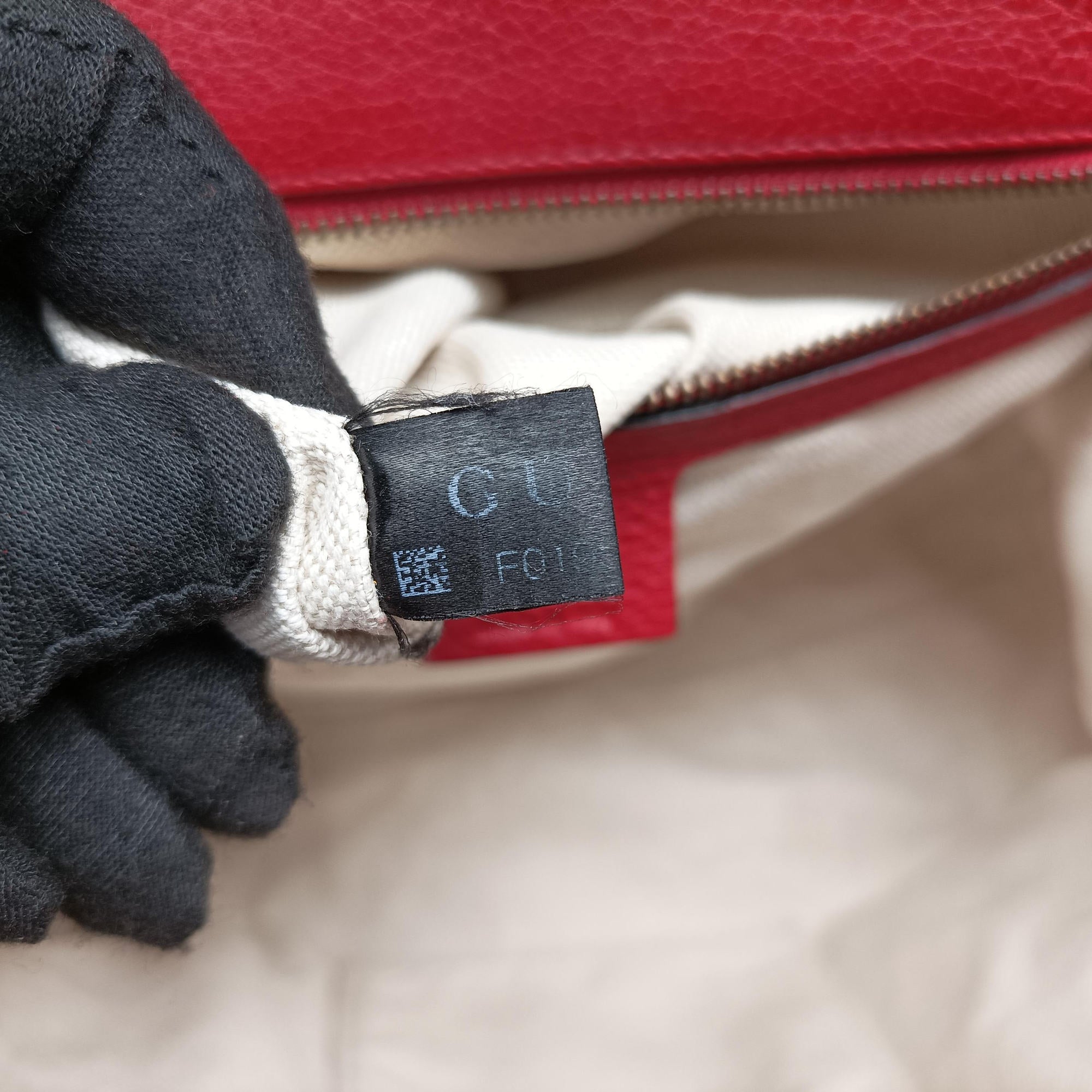 GG Marmont Red Leather 421890 Lot number unknownGGマーモント レッド レザー 421890 製番不明