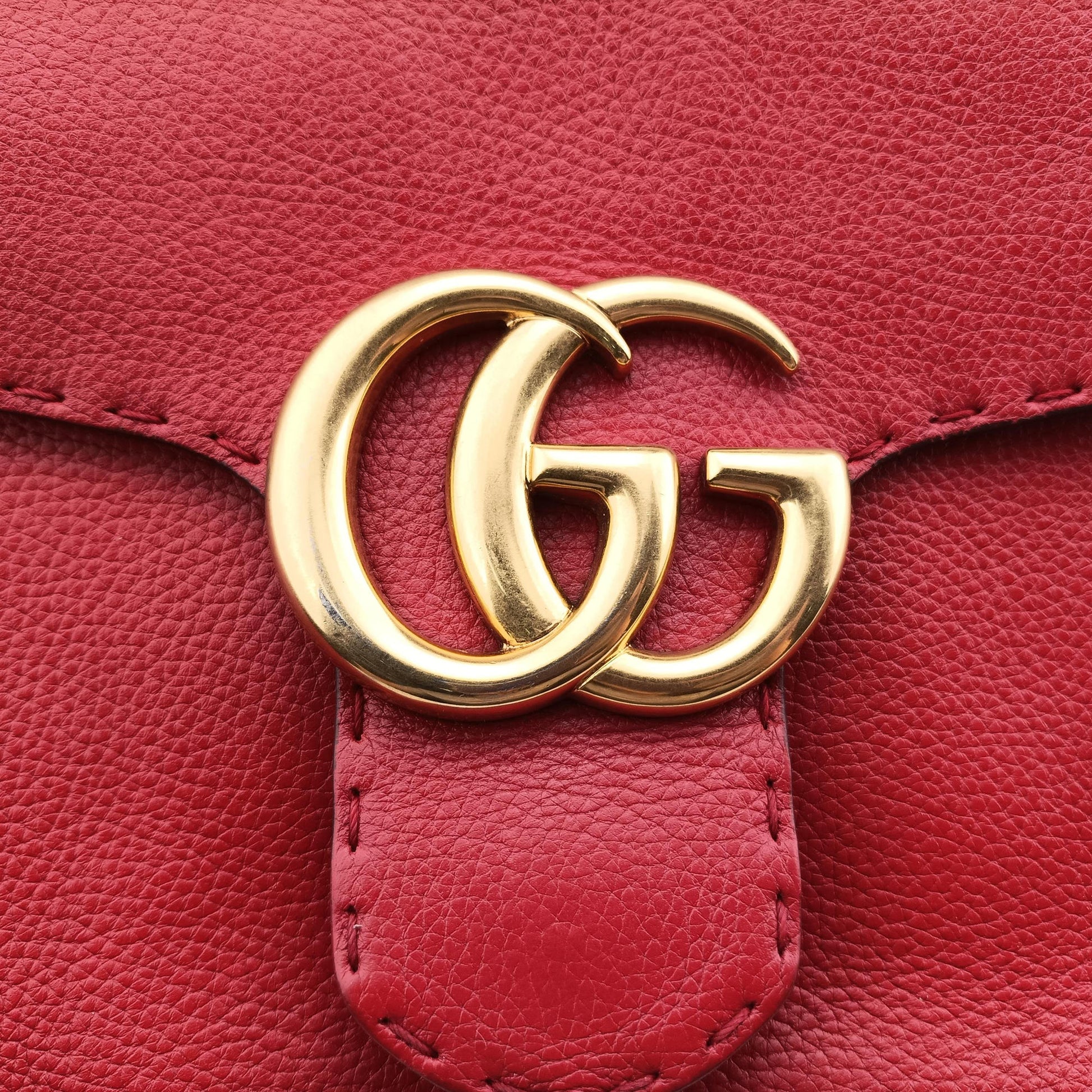 GG Marmont Red Leather 421890 Lot number unknownGGマーモント レッド レザー 421890 製番不明