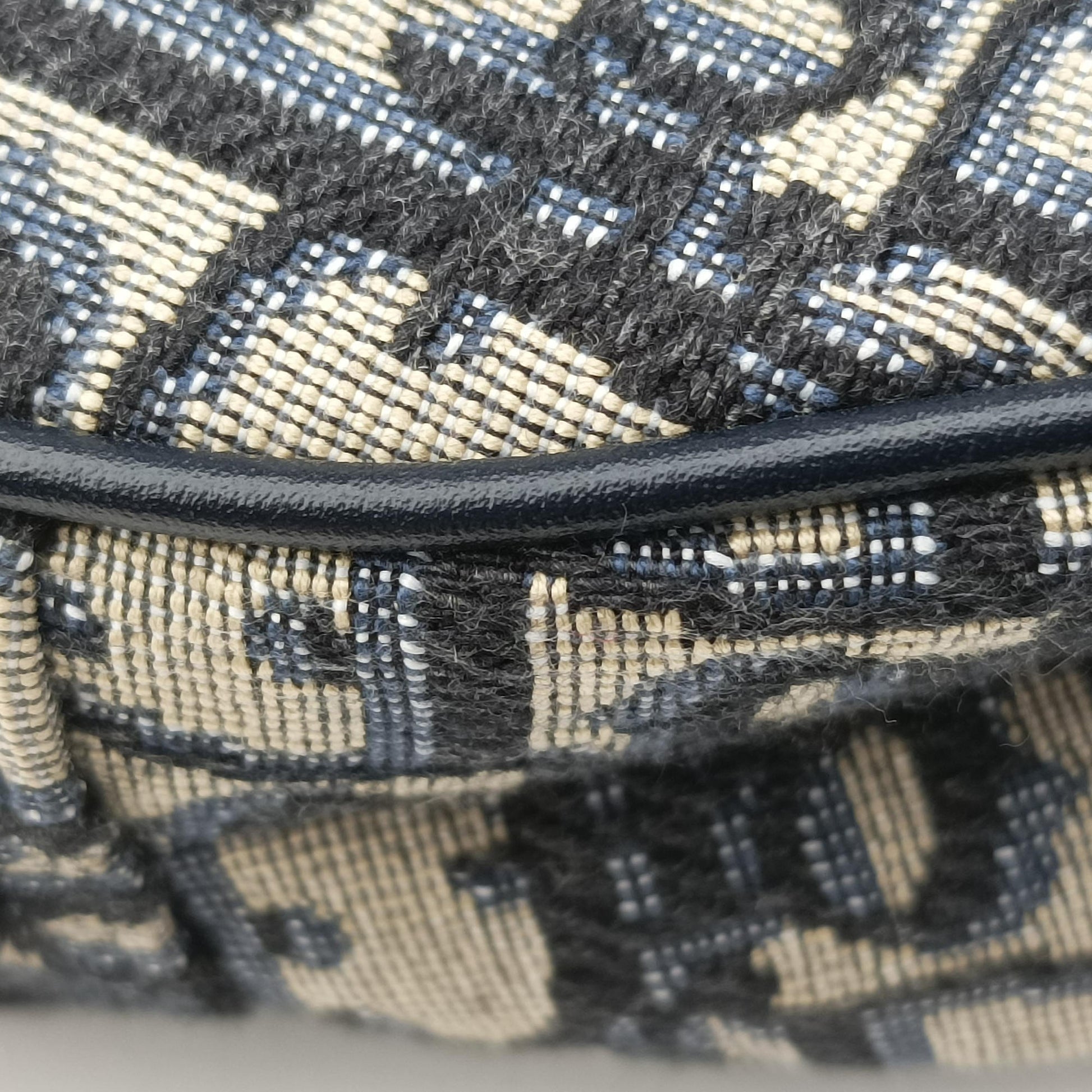 Saddle Navy Jacquard 05-RU-0211サドル ブルーブラック ジャガード 05-RU-0211
