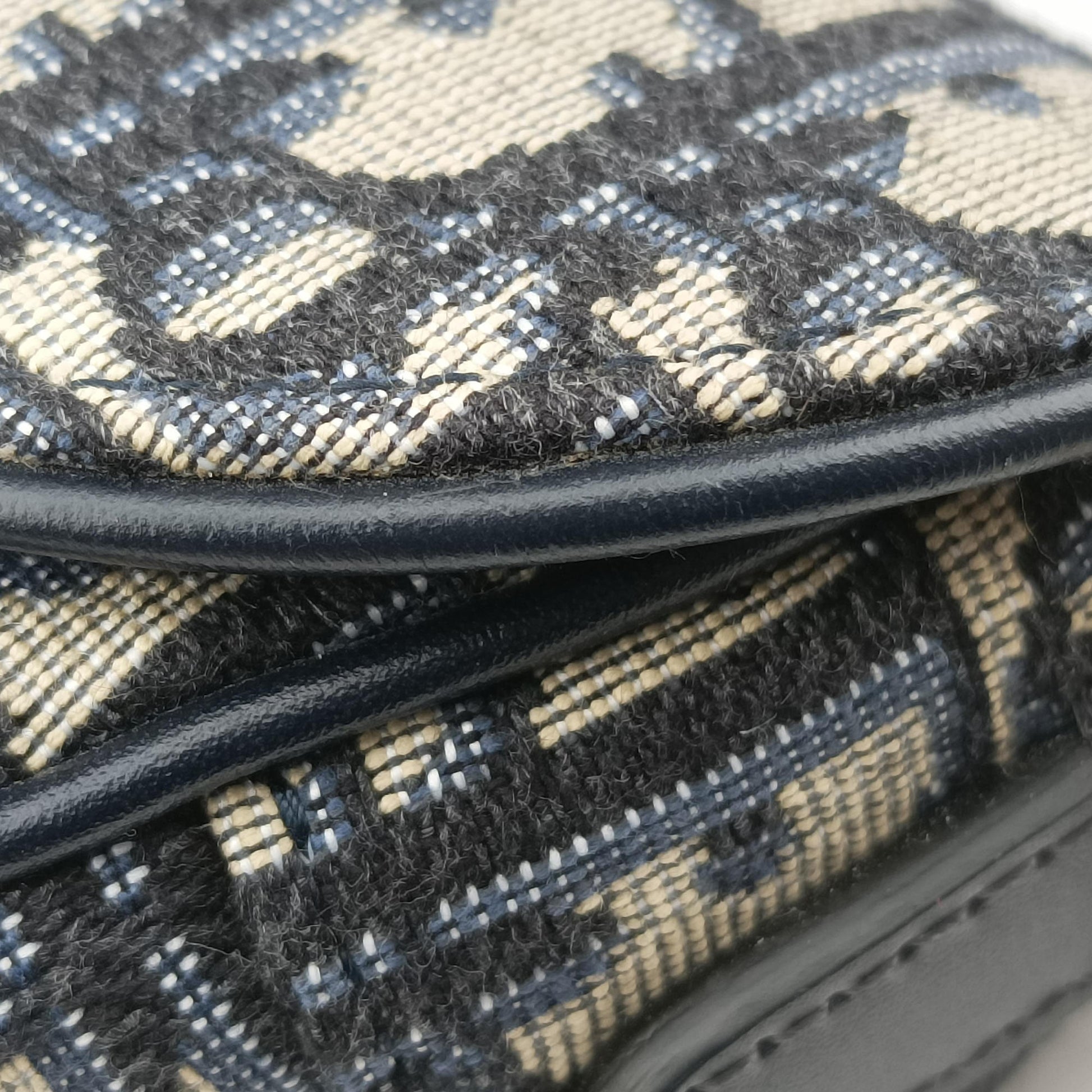 Saddle Navy Jacquard 05-RU-0211サドル ブルーブラック ジャガード 05-RU-0211