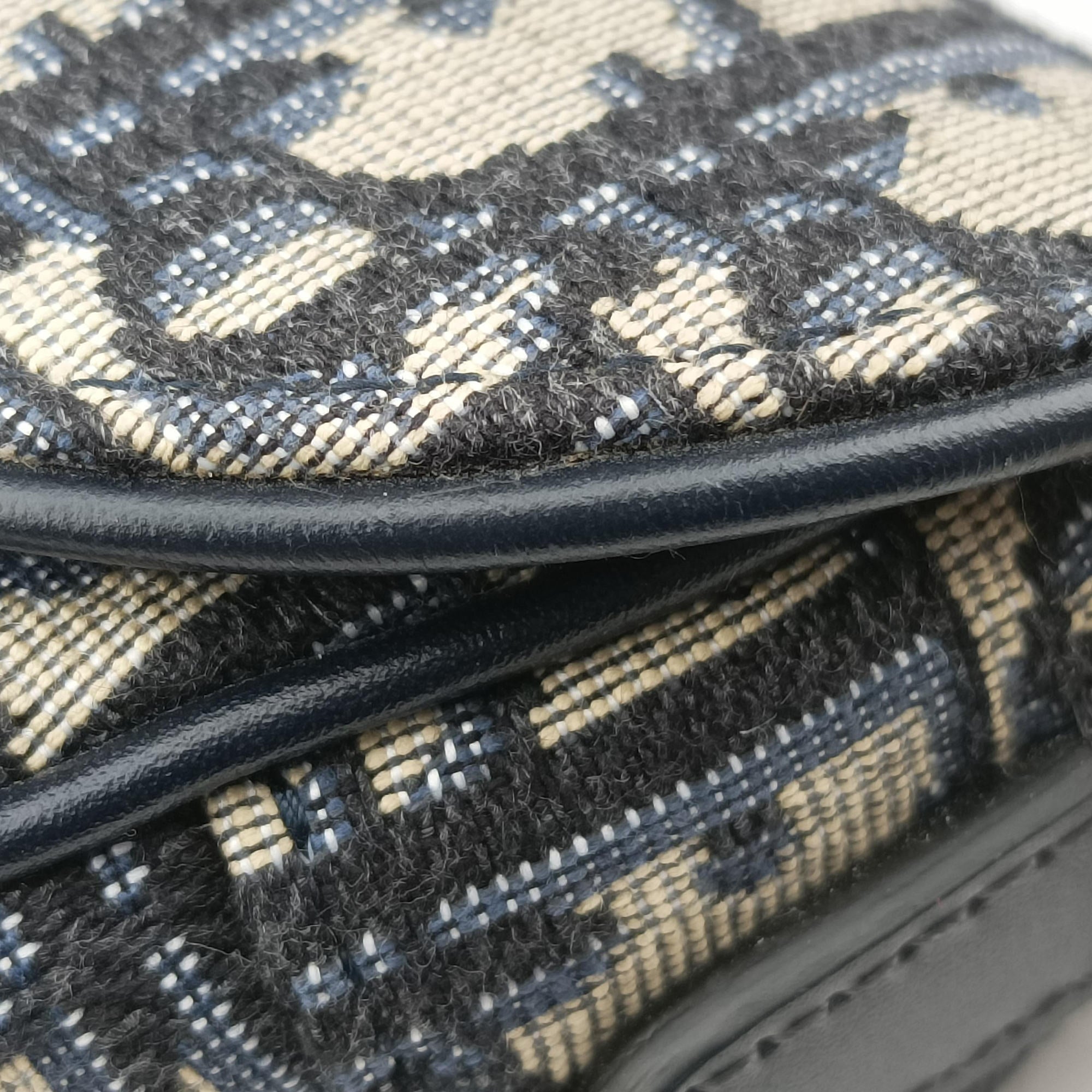 Saddle Navy Jacquard 05-RU-0211サドル ブルーブラック ジャガード 05-RU-0211