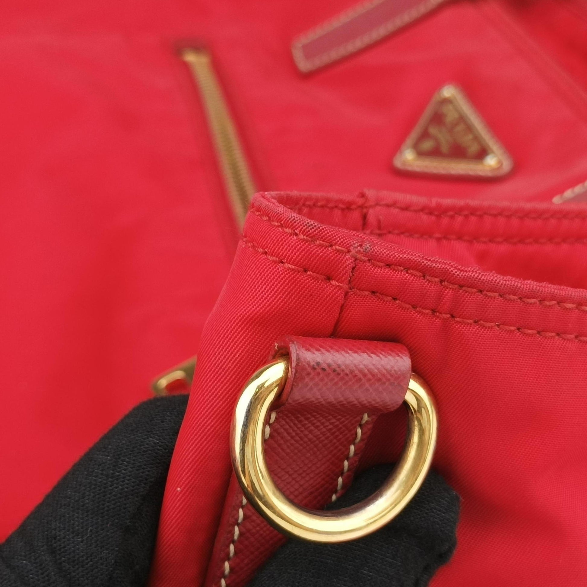 Triangle Logo Red nylon 58/C 158三角ロゴ レッド ナイロン 58/C 158