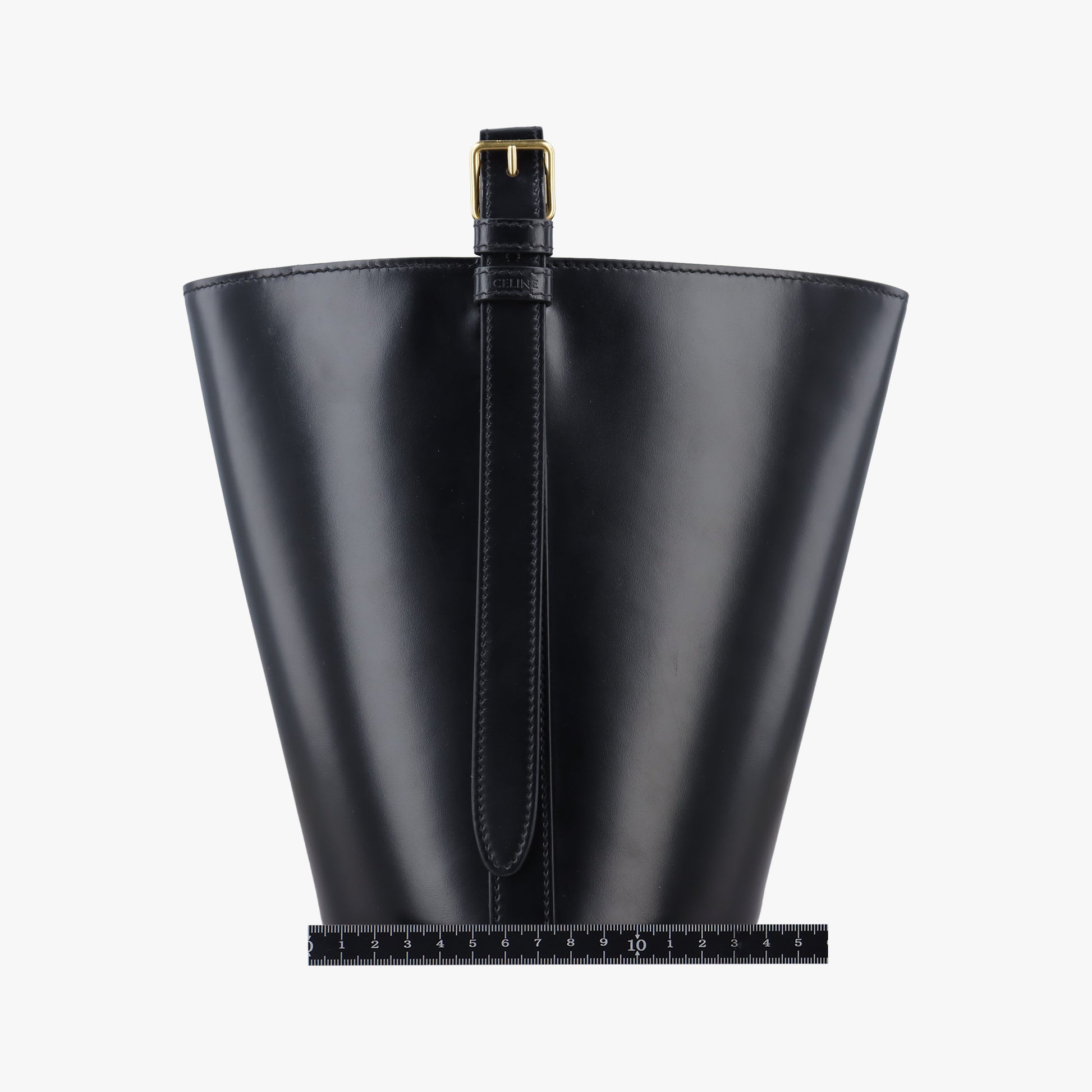 Small Bucket Cuir Triomphe Black Smooth Calfskin 110423 F-RG-1272スモールバケット トリオンフ ブラック スムースカーフスキン 110423 F-RG-1272
