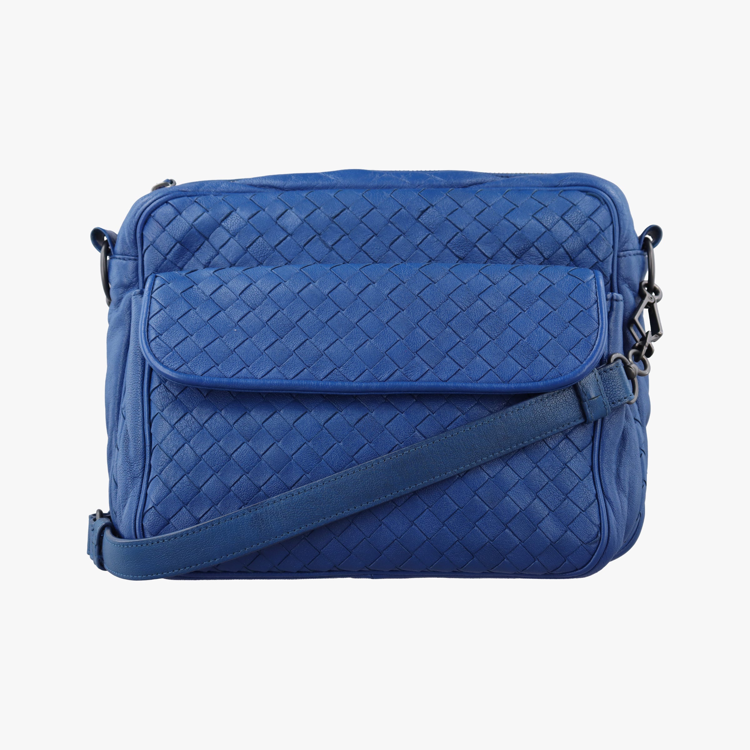 Intrecciato Blue lambskin B03454032Lイントレチャート ブルー ラムスキン B03454032L