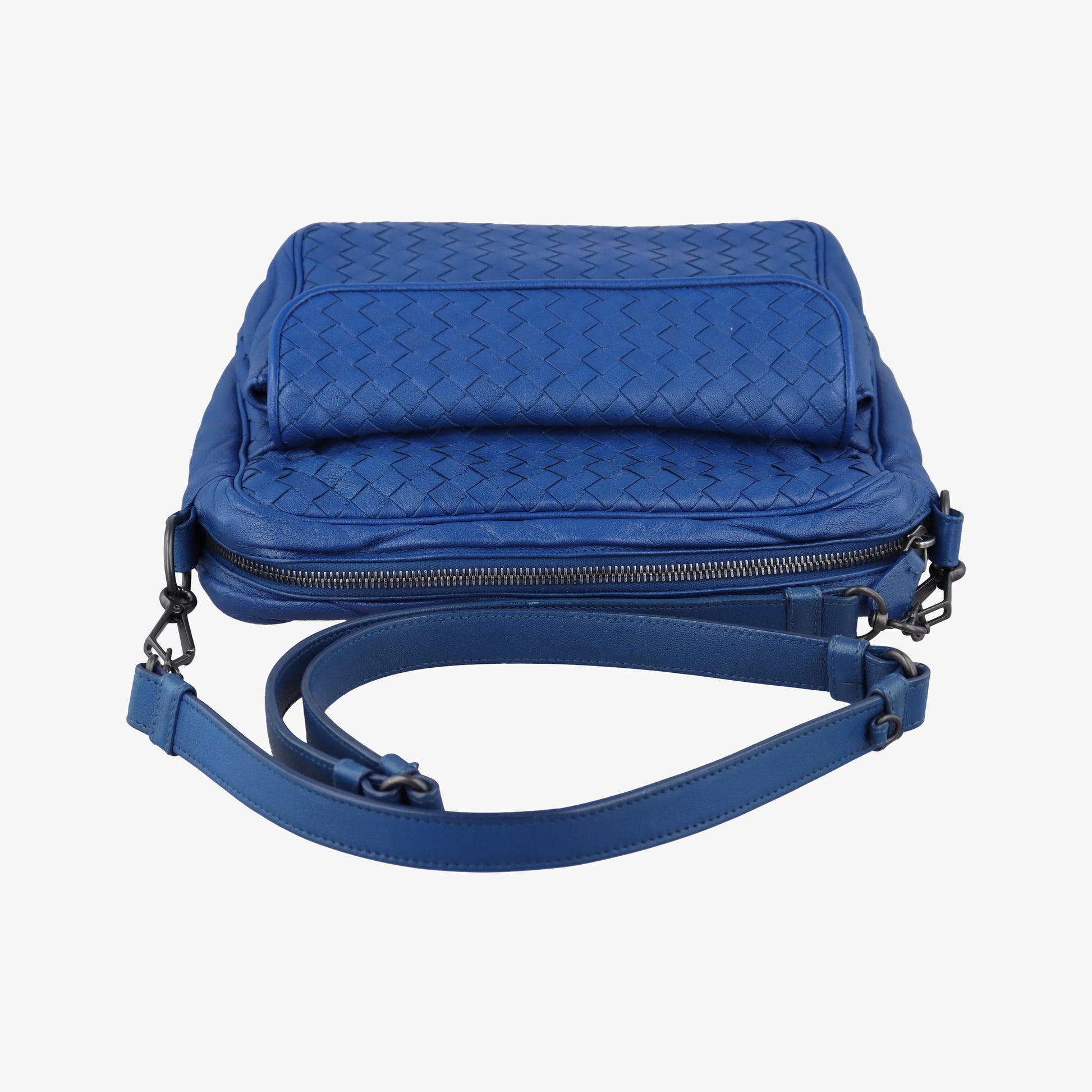 Intrecciato Blue lambskin B03454032Lイントレチャート ブルー ラムスキン B03454032L