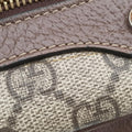 OPHIDIA Brown×red×green PVC coated canvas×leather 517350 オフィディア ブラウン×レッド×グリーン PVCコーティングキャンバス×レザー 517350 