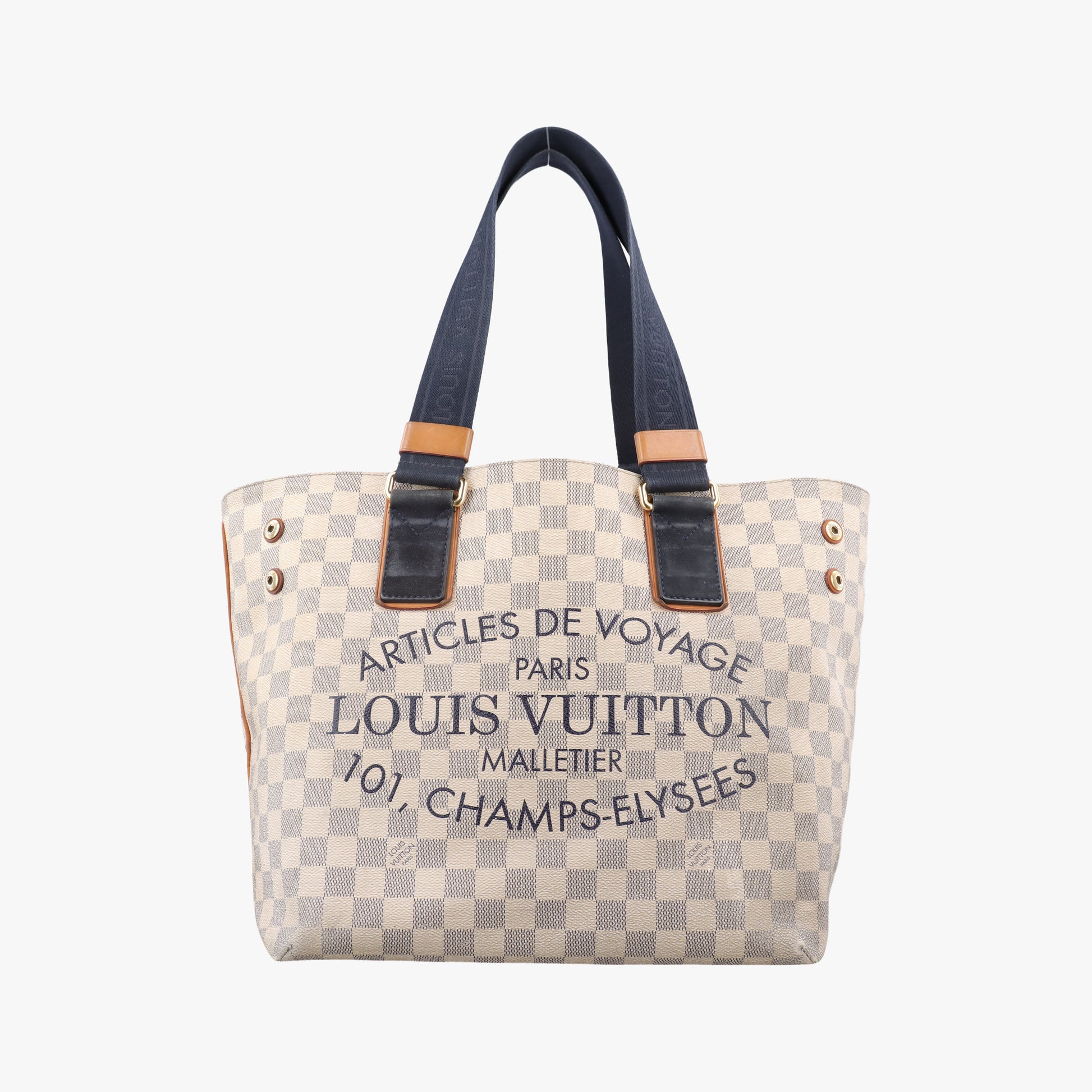 Plein Soleil Cabas PM AZUR Damier Canvas N41179 DU0182プランソレイユ カバPM アズール ダミエキャンバス N41179 DU0182