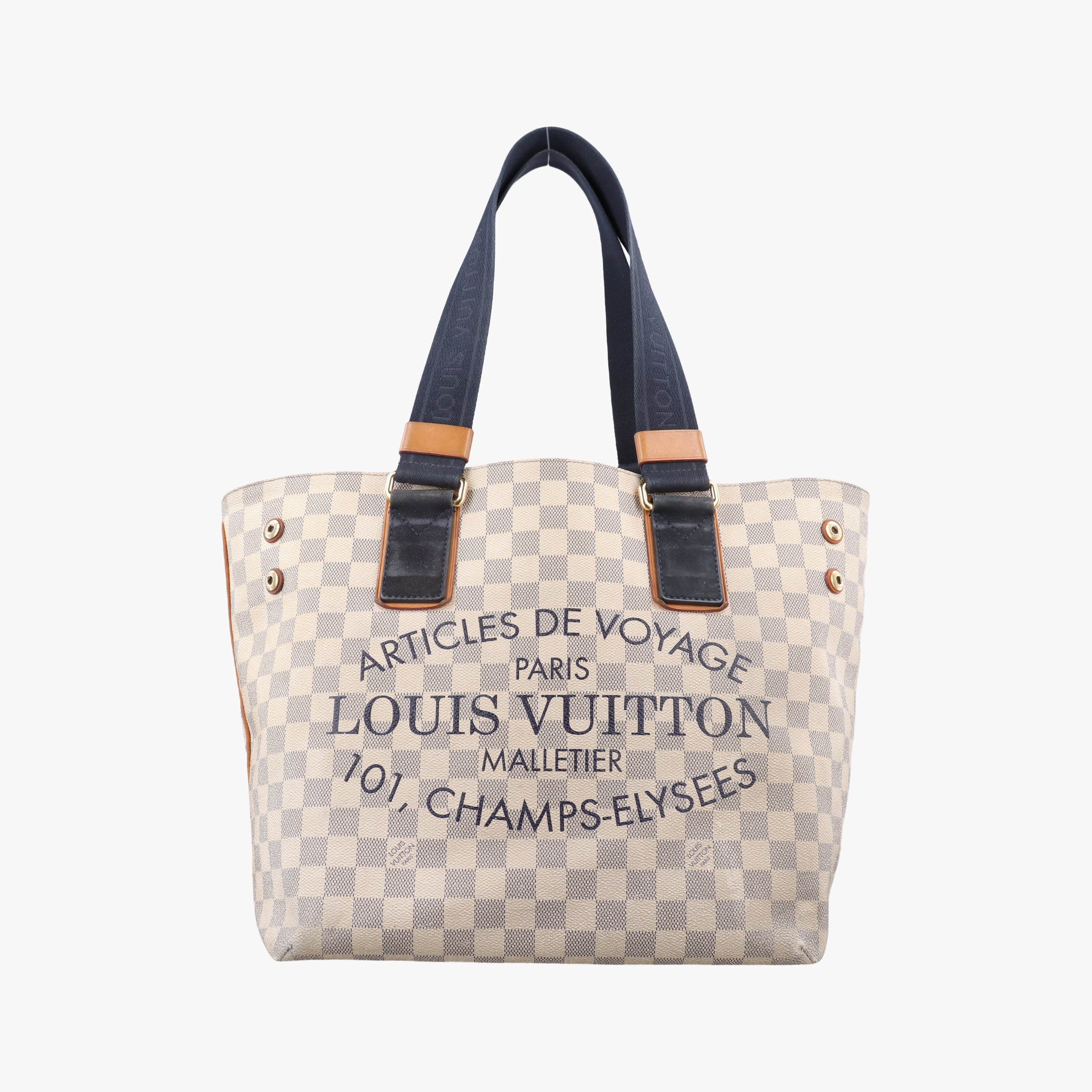 Plein Soleil Cabas PM AZUR Damier Canvas N41179 DU0182プランソレイユ カバPM アズール ダミエキャンバス N41179 DU0182