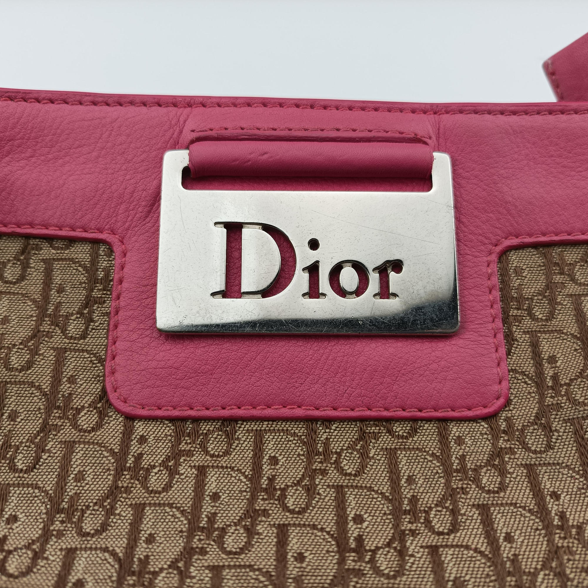 Street Chic Trotter Beige × Rose Red Canvas×Leather CM0095ストリートシックトロッター ベージュ × ローズレッド キャンバス×レザー CM0095