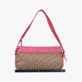 Street Chic Trotter Beige × Rose Red Canvas×Leather CM0095ストリートシックトロッター ベージュ × ローズレッド キャンバス×レザー CM0095