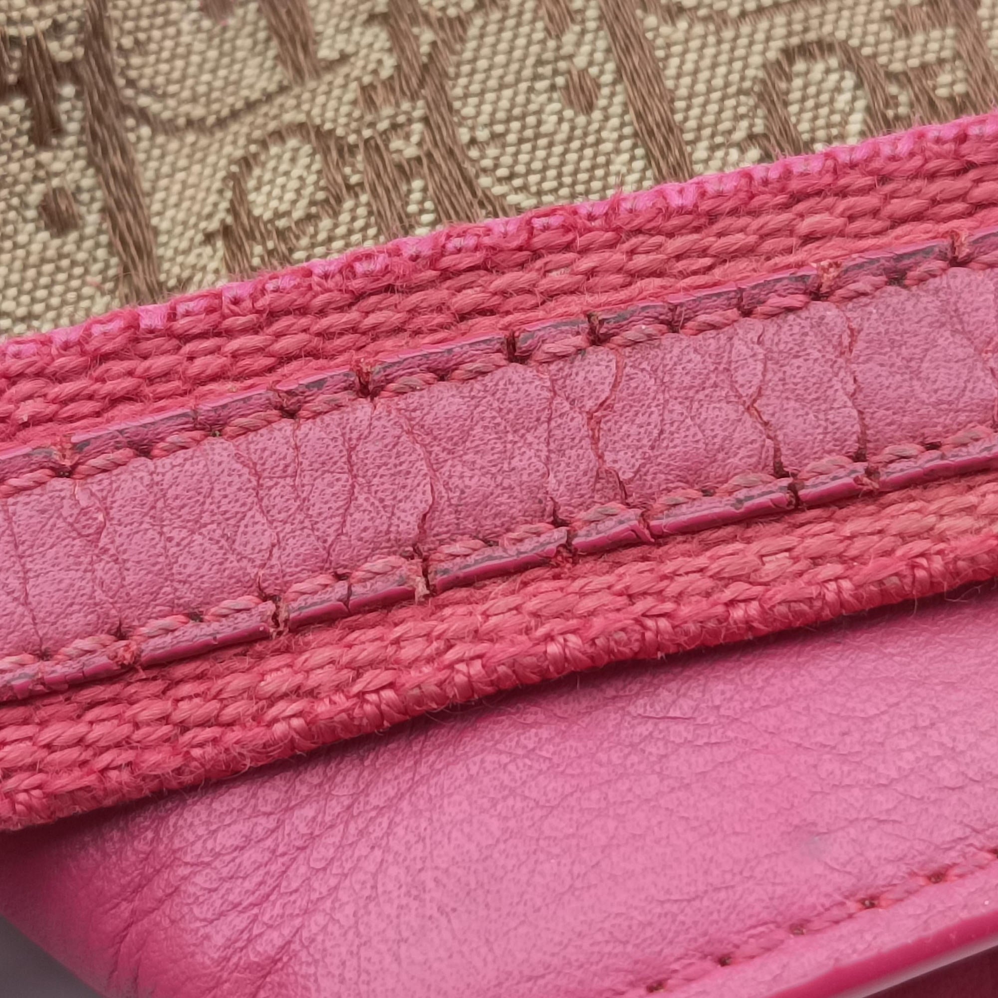 Street Chic Trotter Beige × Rose Red Canvas×Leather CM0095ストリートシックトロッター ベージュ × ローズレッド キャンバス×レザー CM0095