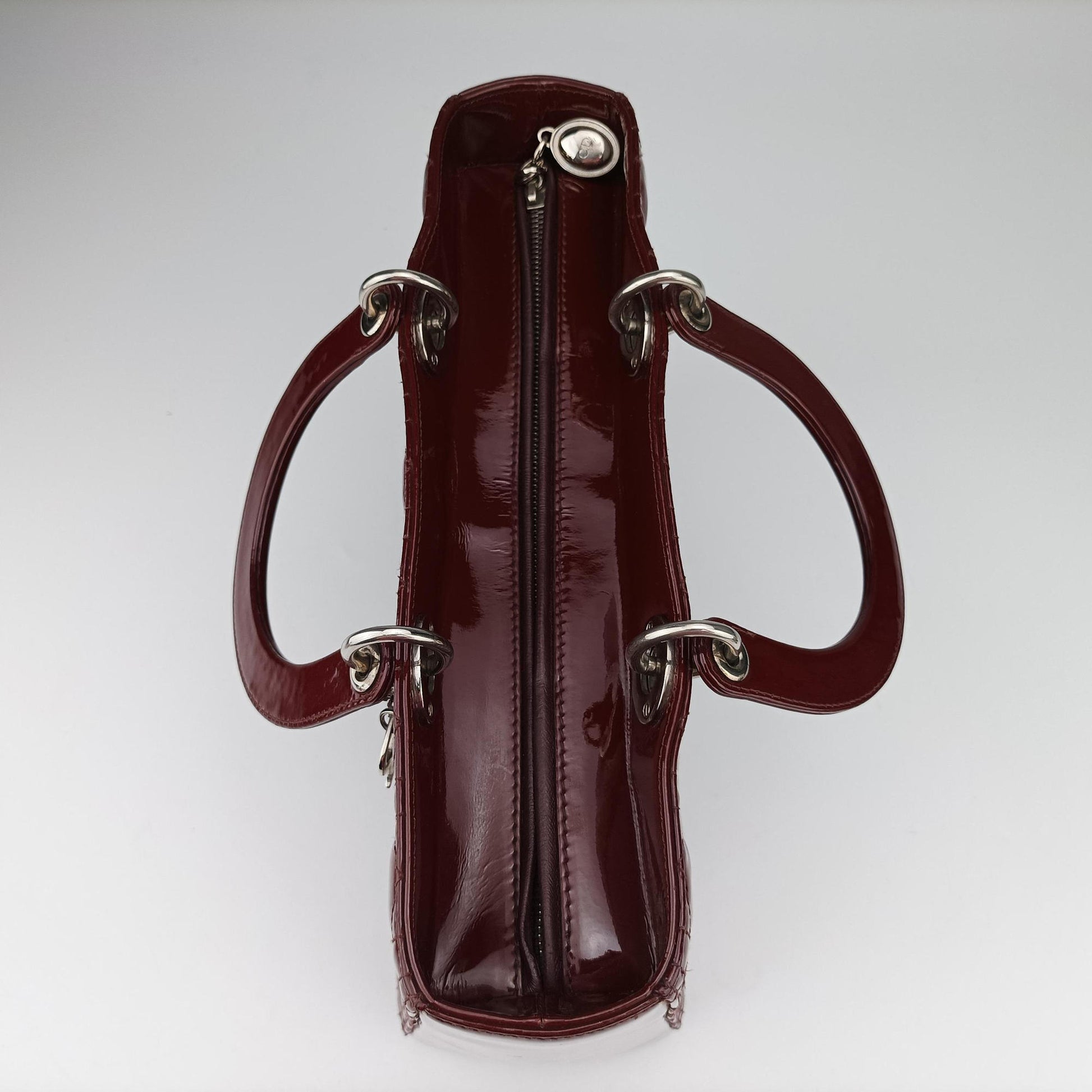 Lady Dior Burgundy patent 15-BO-0141 Bレディディオール ワインレッド パテント 15-BO-0141 B