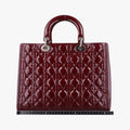 Lady Dior Burgundy patent 15-BO-0141 Bレディディオール ワインレッド パテント 15-BO-0141 B