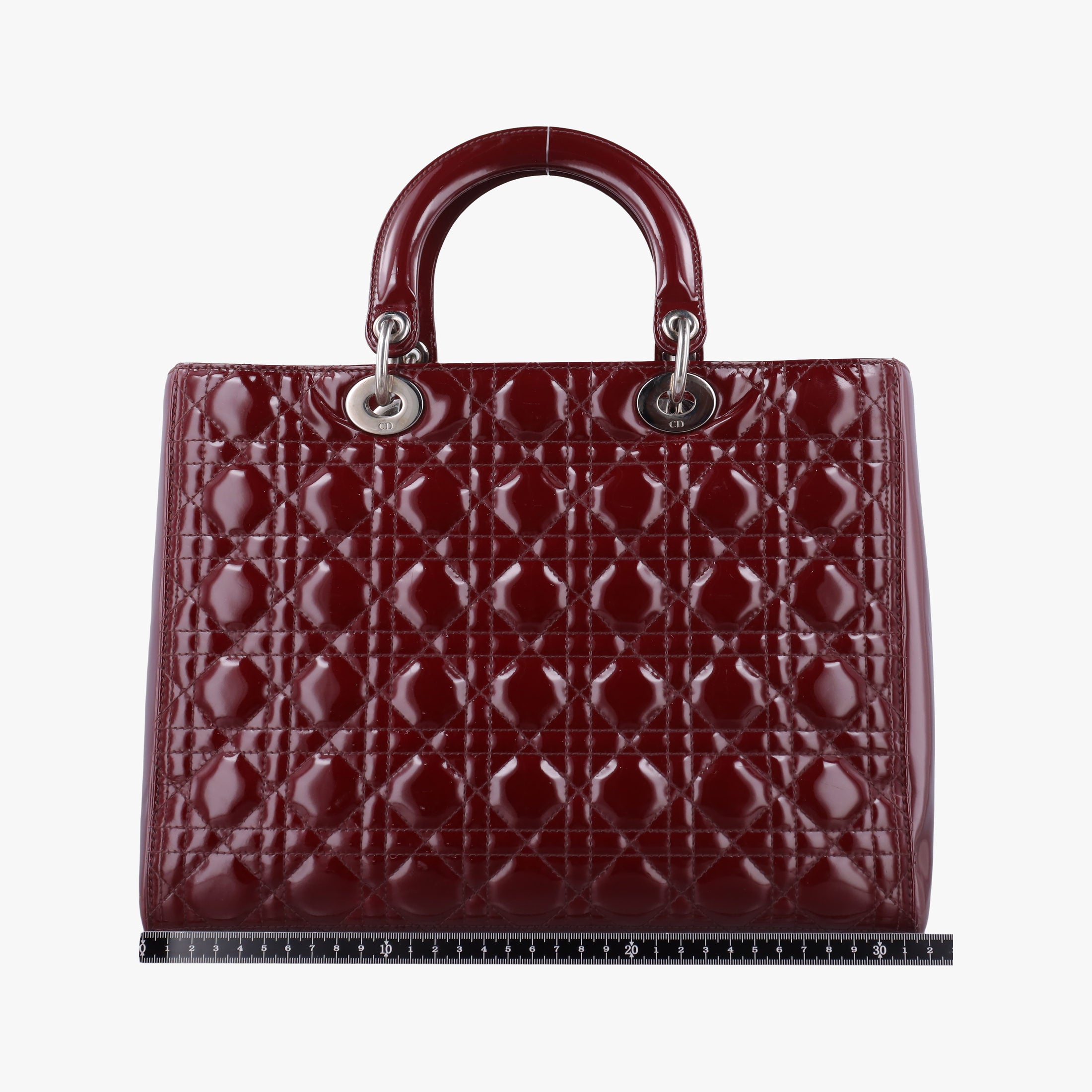 Lady Dior Burgundy patent 15-BO-0141 Bレディディオール ワインレッド パテント 15-BO-0141 B
