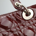 Lady Dior Burgundy patent 15-BO-0141 Bレディディオール ワインレッド パテント 15-BO-0141 B