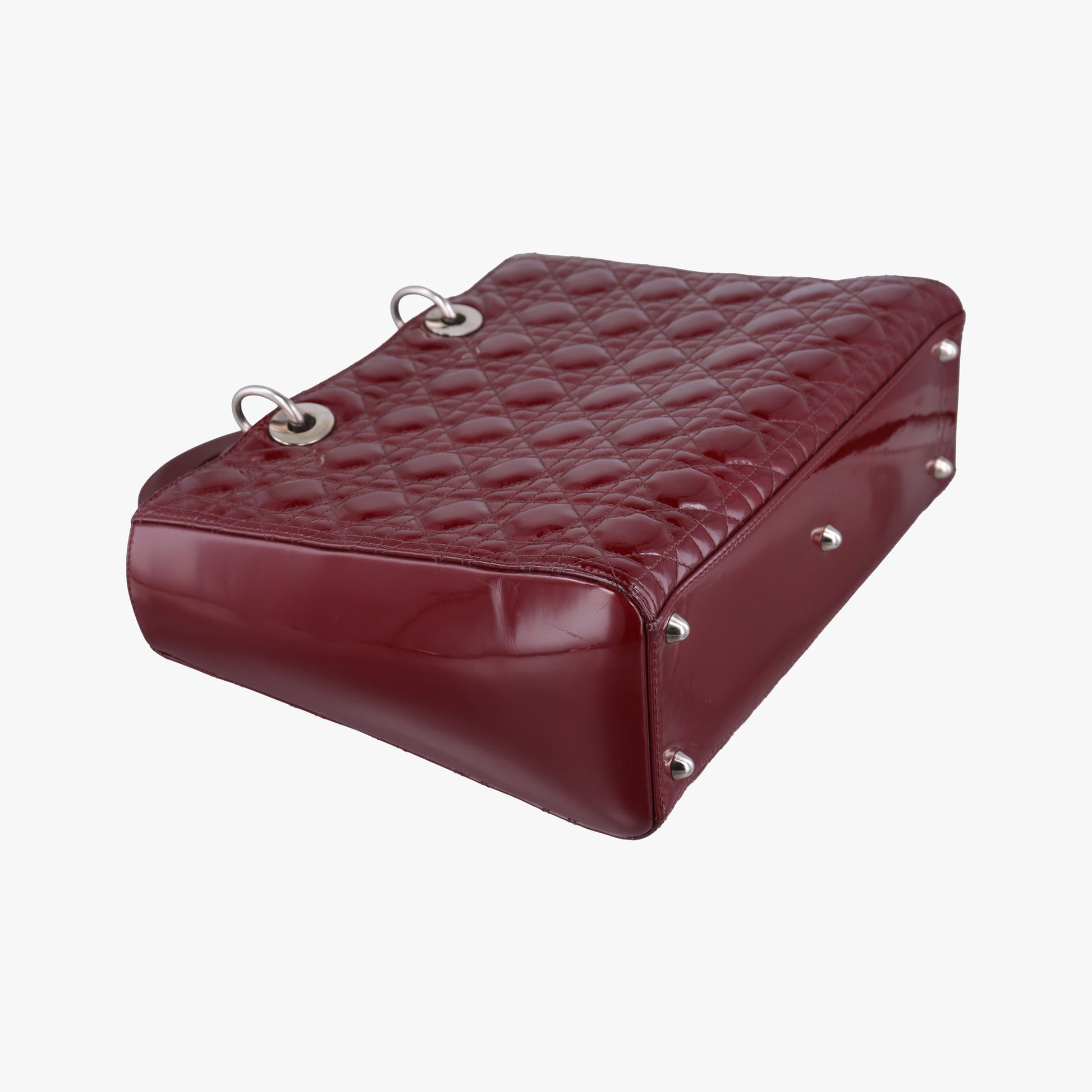 Lady Dior Burgundy patent 15-BO-0141 Bレディディオール ワインレッド パテント 15-BO-0141 B