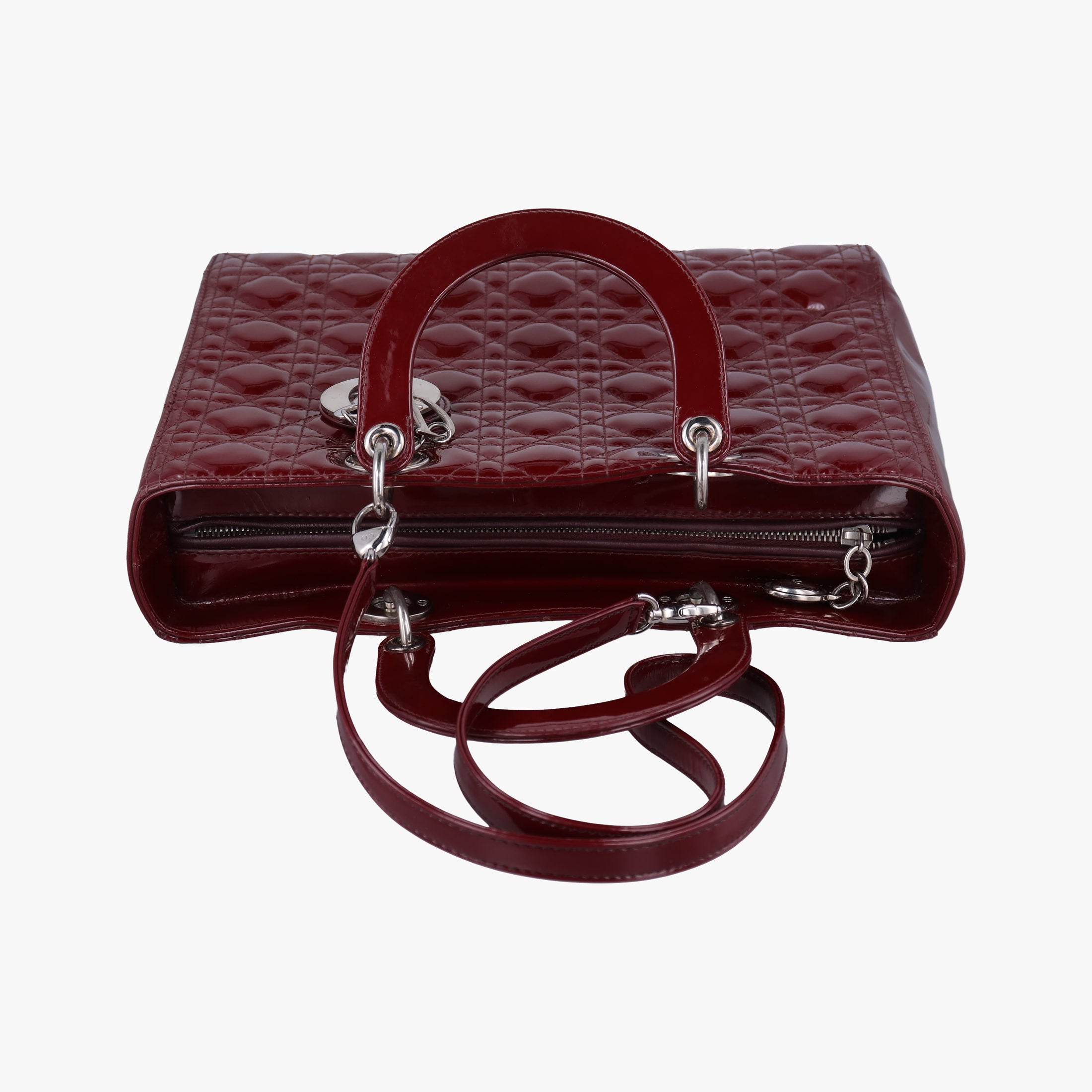 Lady Dior Burgundy patent 15-BO-0141 Bレディディオール ワインレッド パテント 15-BO-0141 B