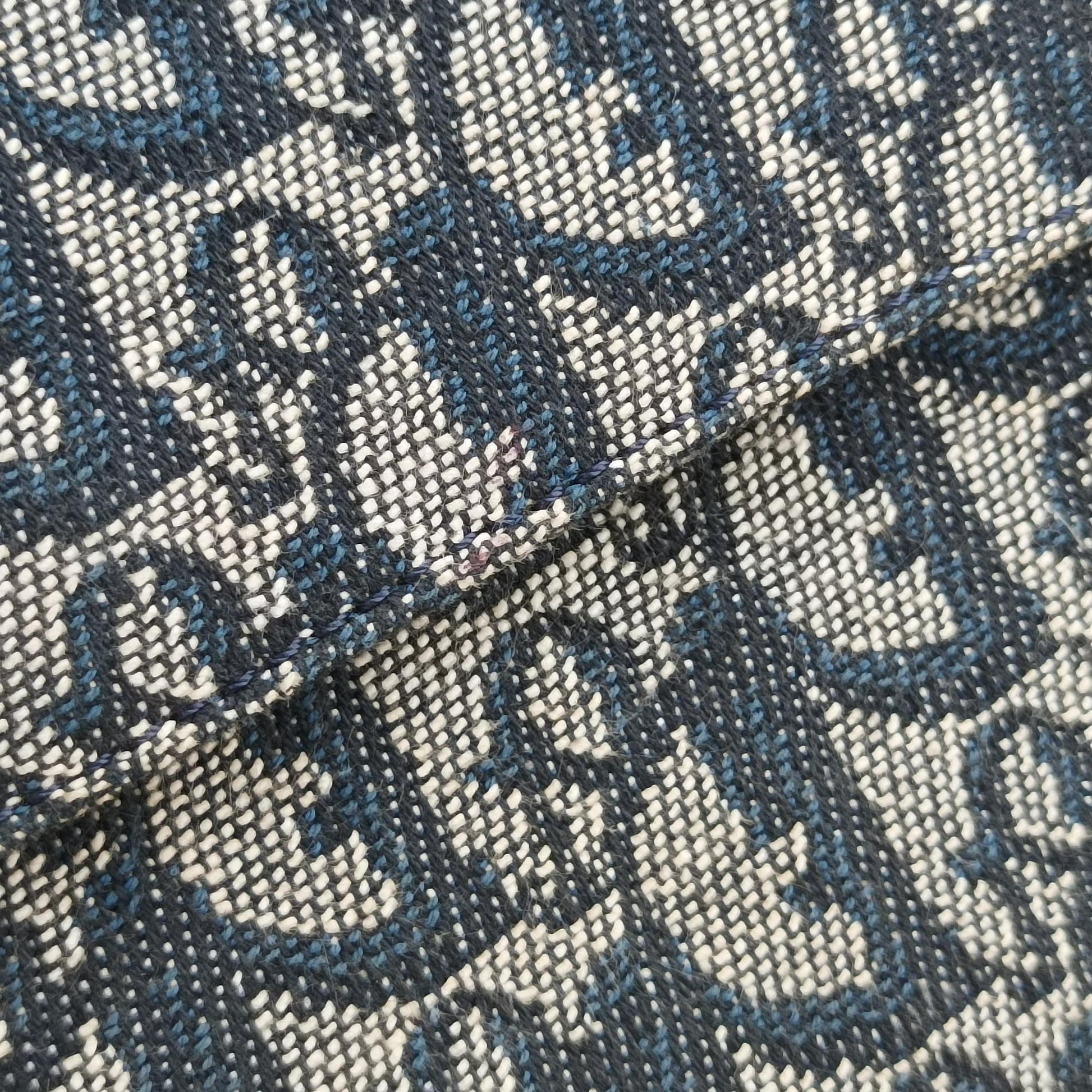 Saddle Navy×Gray Jacquard RU 0051サドル ネイビー×グレー ジャガード RU 0051