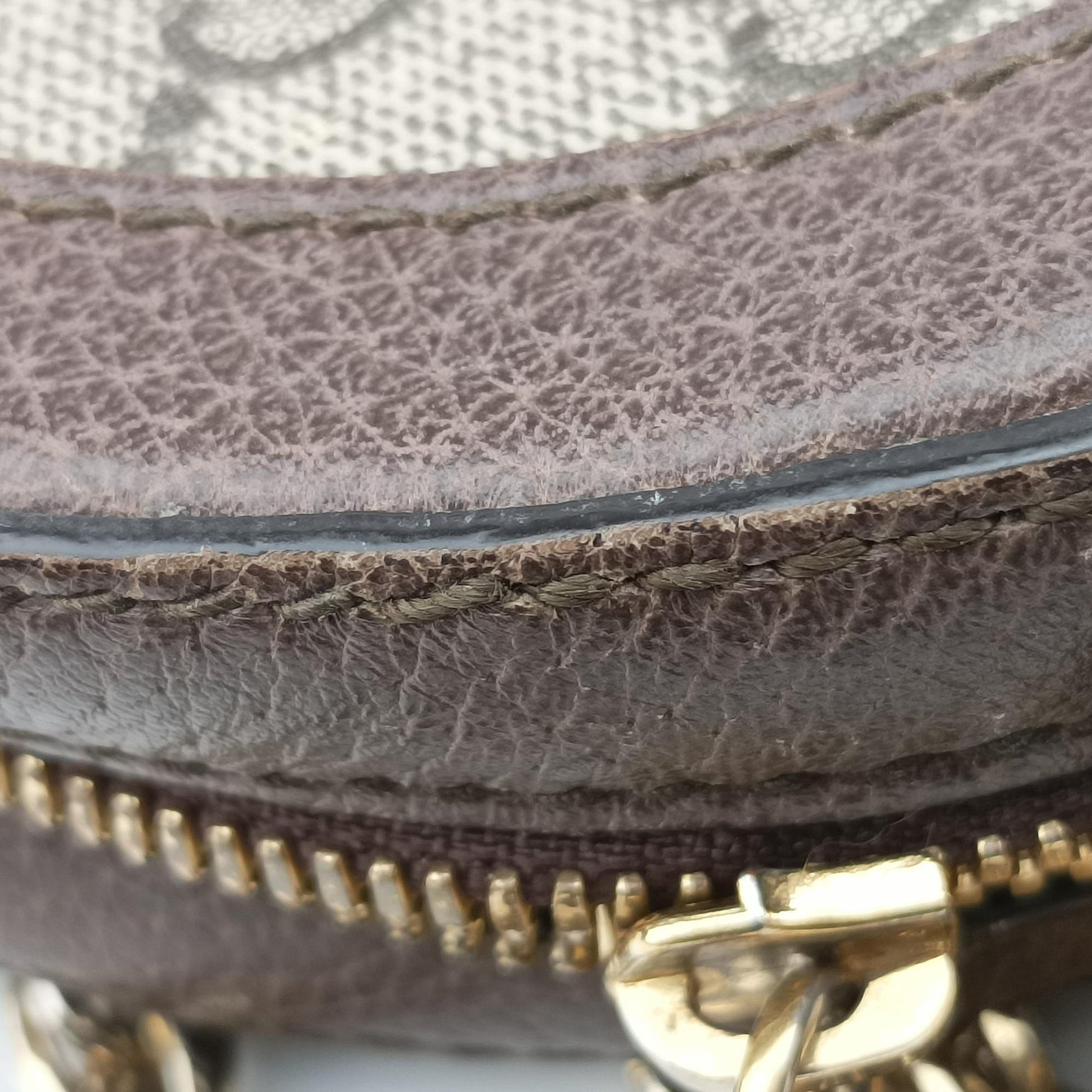 Ophidia Brown×beige×multi PVC coated canvas×Leather 550618 G027361331オフィディア ブラウン×ベージュ×マルチ PVCコーティングキャンバス×レザー 550618 G027361331