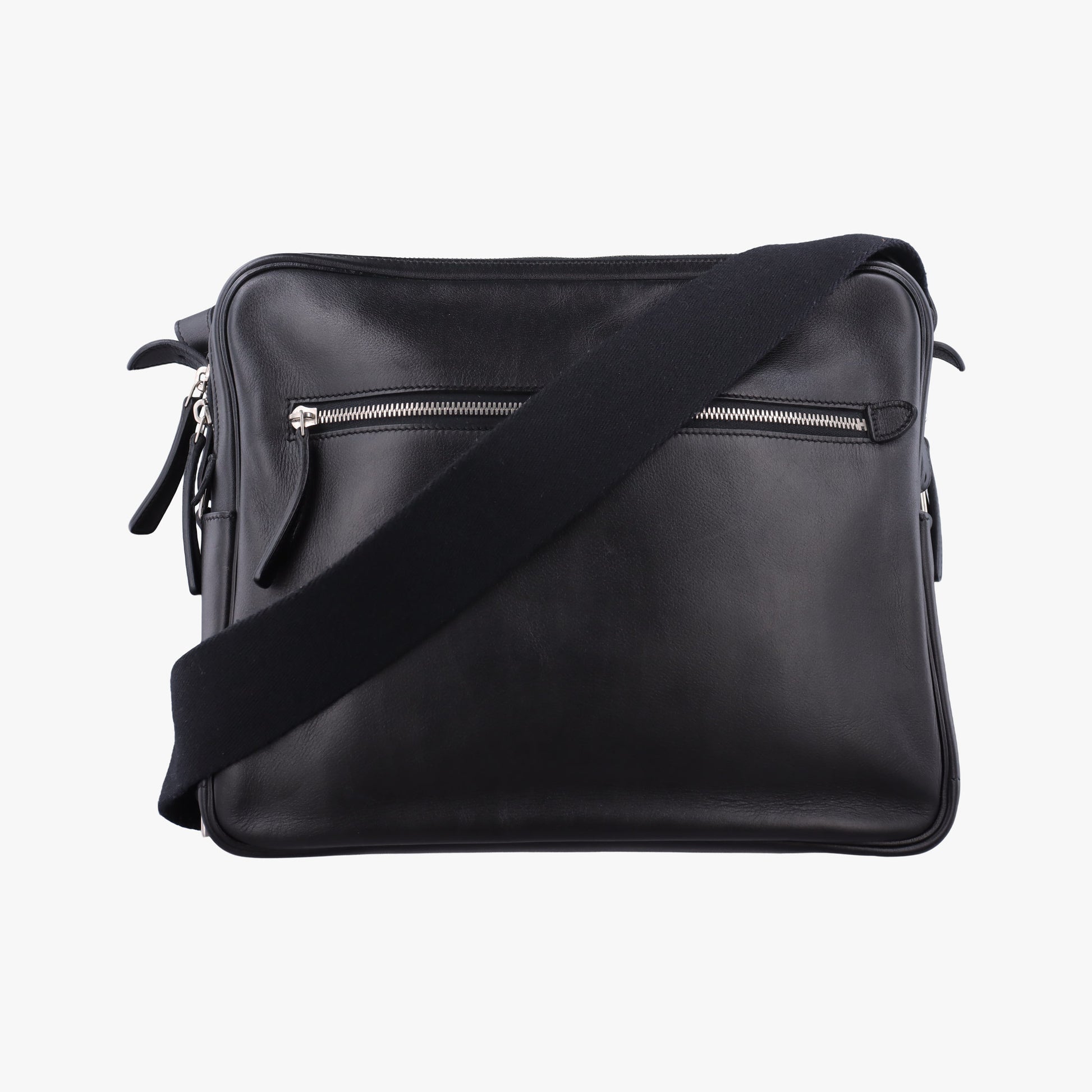 Hebdo Reporter Black Evergrain Leather P▢22Lエブド・リポーター ブラック エヴァーグレインレザー P▢22L