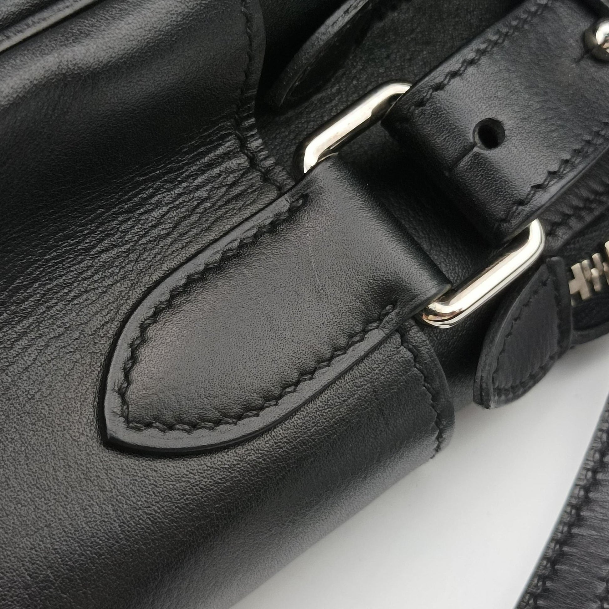 Hebdo Reporter Black Evergrain Leather P▢22Lエブド・リポーター ブラック エヴァーグレインレザー P▢22L