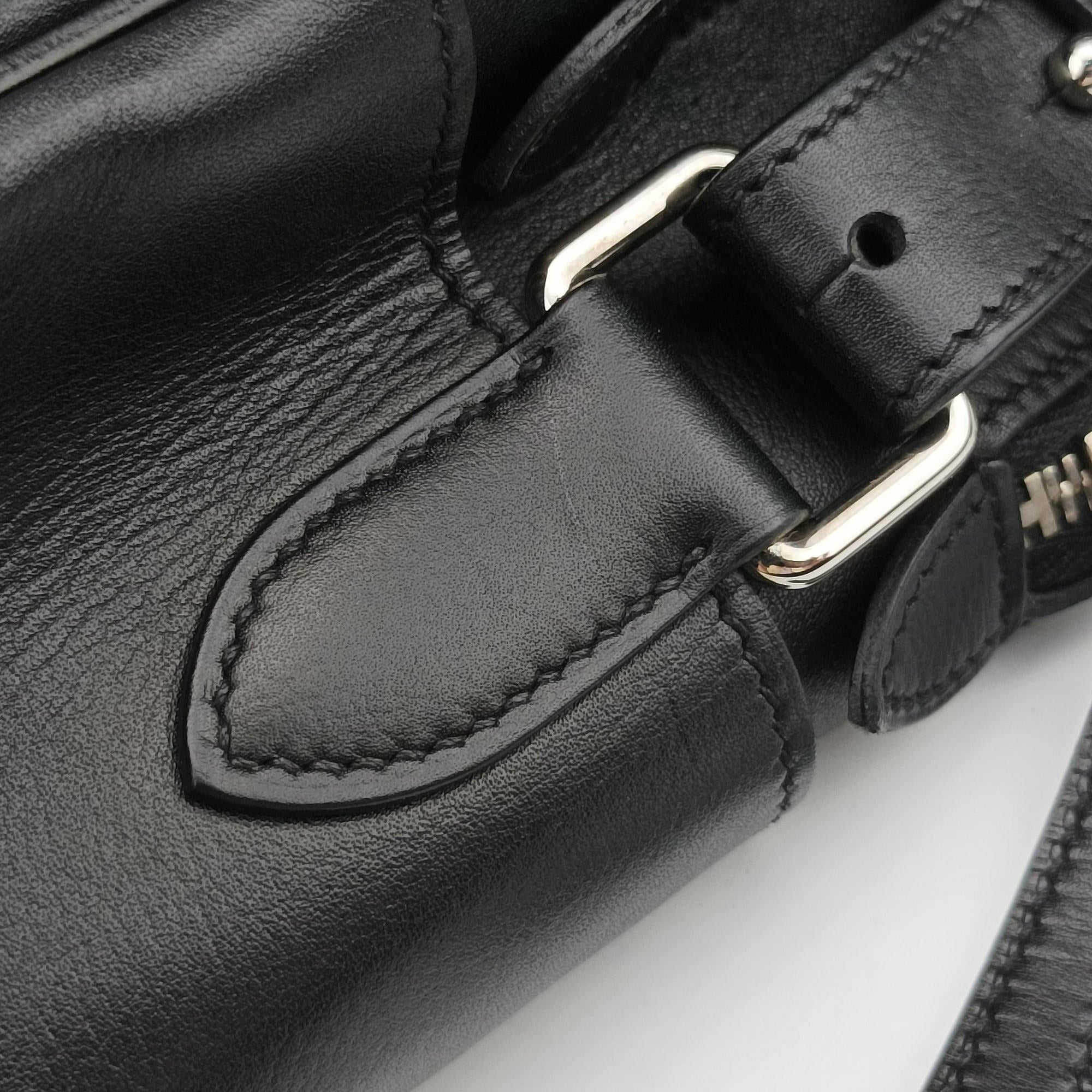 Hebdo Reporter Black Evergrain Leather P▢22Lエブド・リポーター ブラック エヴァーグレインレザー P▢22L