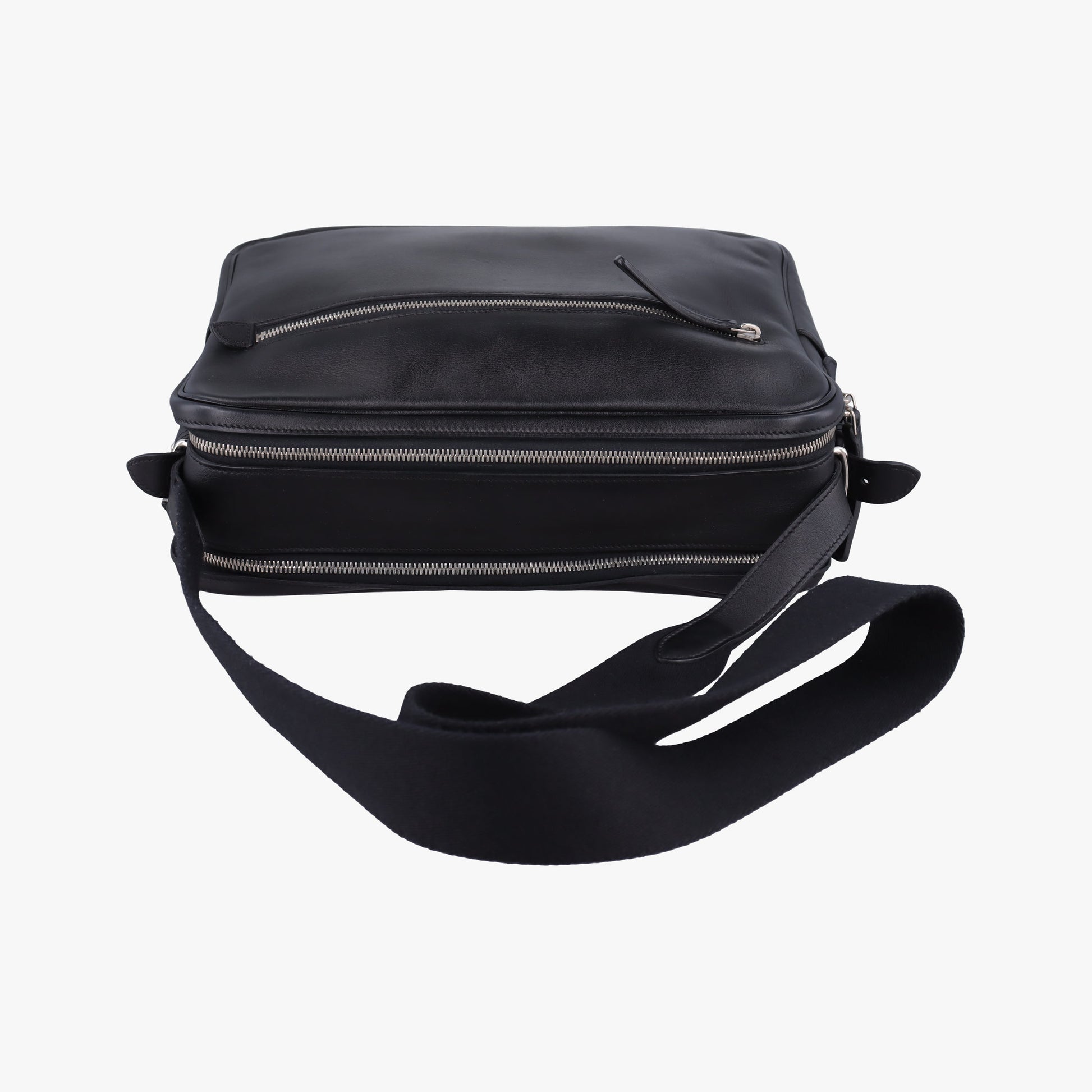Hebdo Reporter Black Evergrain Leather P▢22Lエブド・リポーター ブラック エヴァーグレインレザー P▢22L