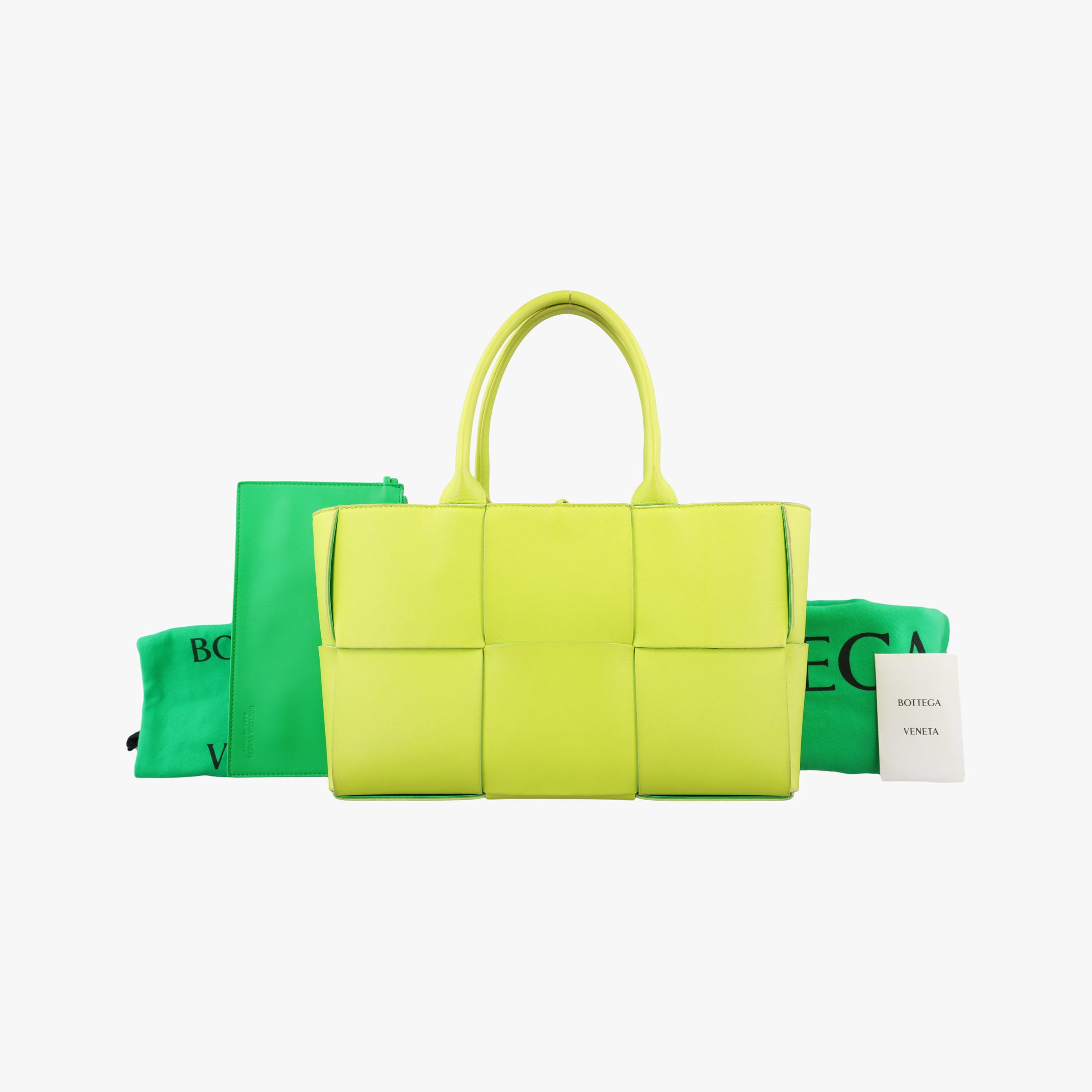 THE ARCO Tote Yellow lambskin B09904213Wスモールザ アルコトート イエロー ラムスキン B09904213W