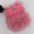 Shearling CC Hook Card Holder Pink wool AP2397 31607906シアリングCCフックカードホルダー ピンク ウール AP2397 31607906