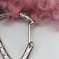 Shearling CC Hook Card Holder Pink wool AP2397 31607906シアリングCCフックカードホルダー ピンク ウール AP2397 31607906