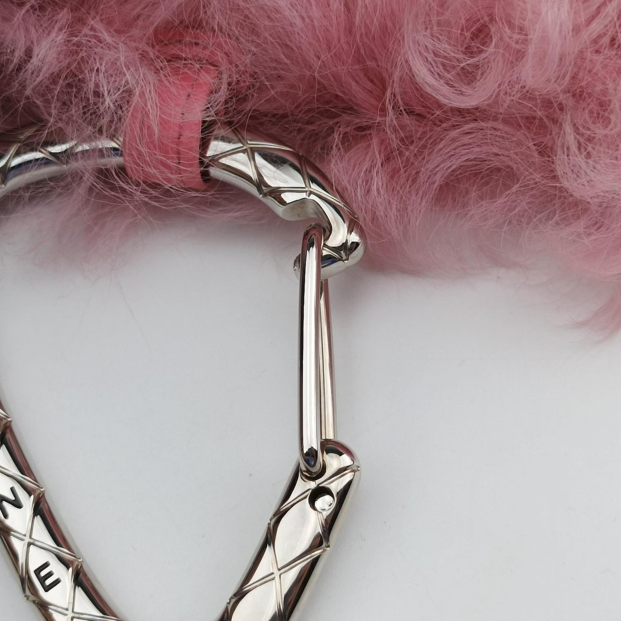 Shearling CC Hook Card Holder Pink wool AP2397 31607906シアリングCCフックカードホルダー ピンク ウール AP2397 31607906