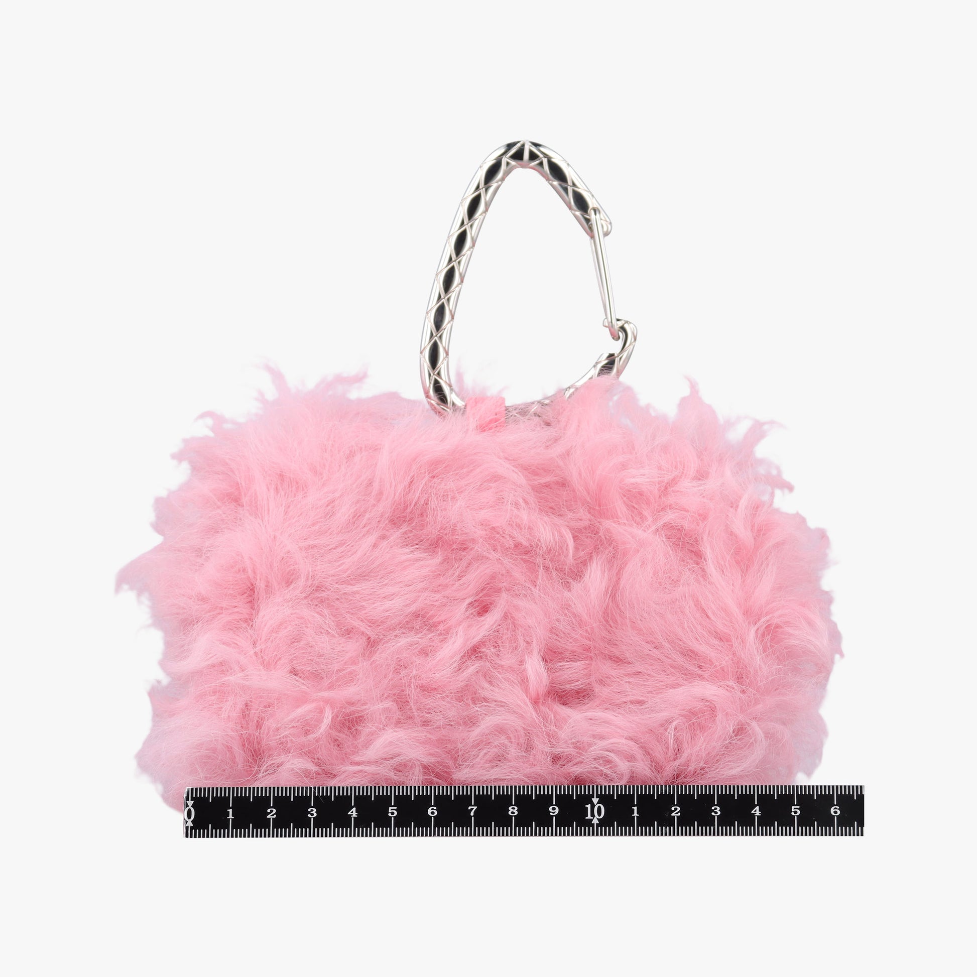 Shearling CC Hook Card Holder Pink wool AP2397 31607906シアリングCCフックカードホルダー ピンク ウール AP2397 31607906