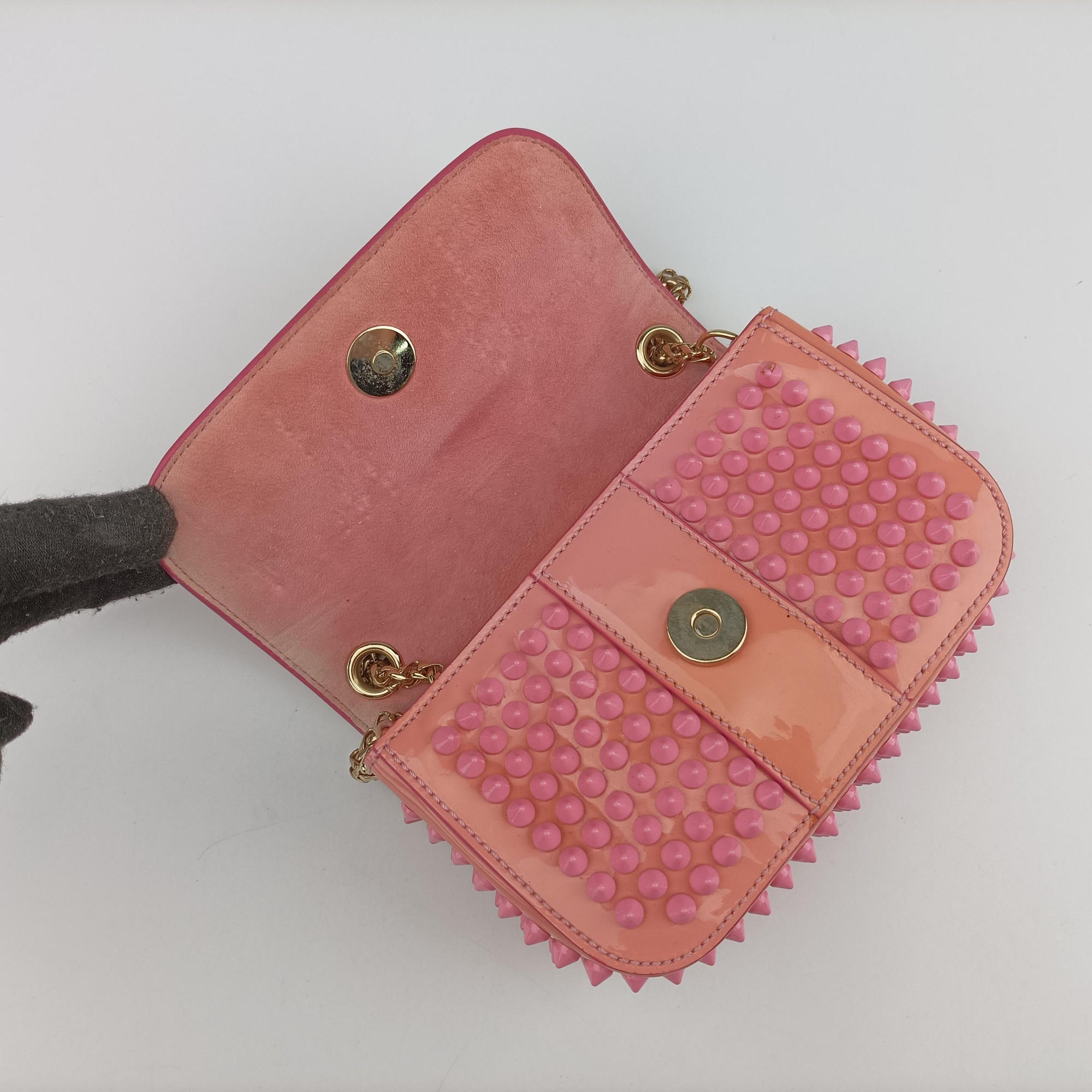 Sweet Charity Scarabe Spike Pink Leather スイート チャリティー スカラベ スパイク ピンク レザー 