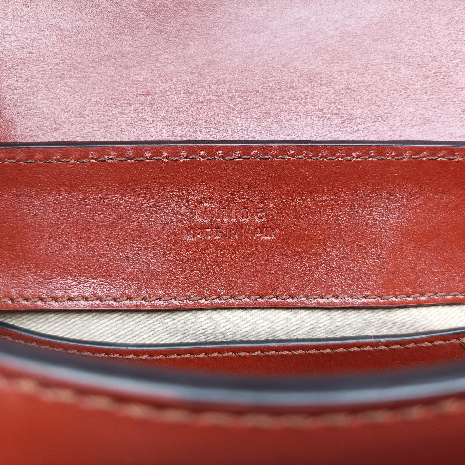 Chloe C Brown Leather × Suede 02-19-63-65クロエC ブラウン レザー×スエード 02-19-63-65