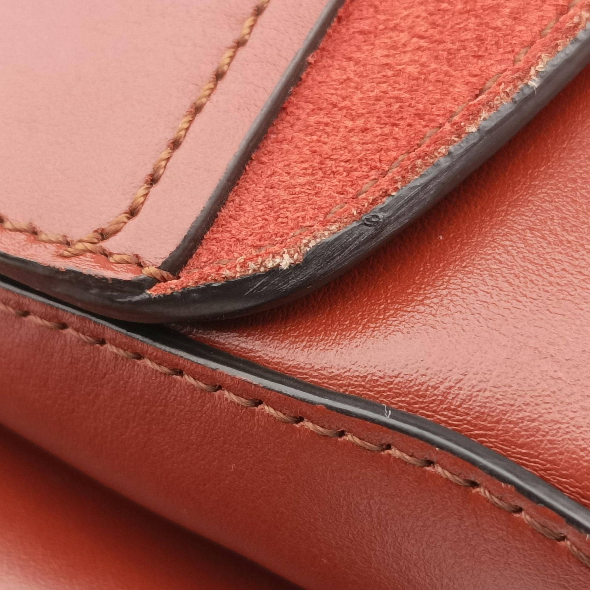 Chloe C Brown Leather × Suede 02-19-63-65クロエC ブラウン レザー×スエード 02-19-63-65