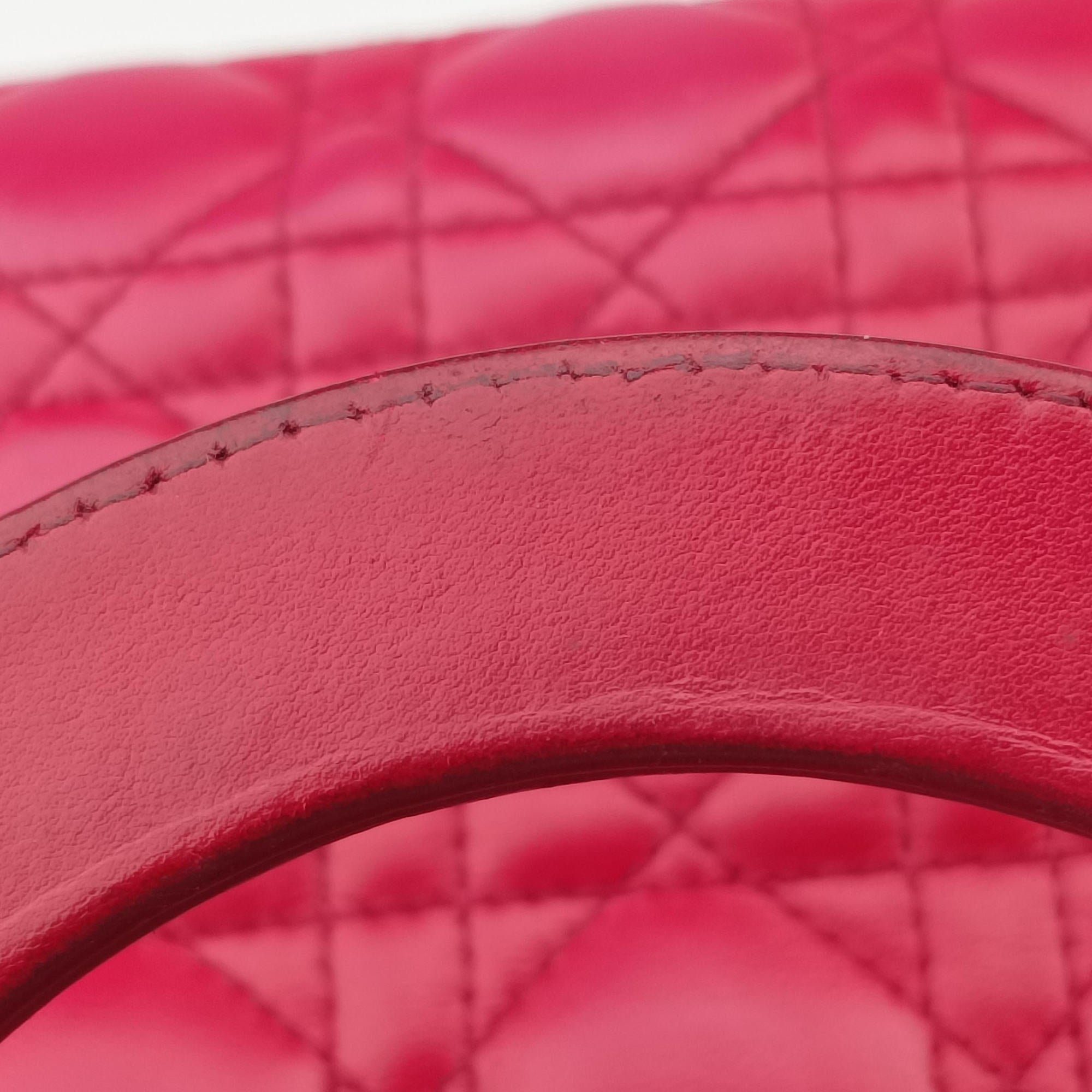 Lady Dior Rose lambskin 02-BN-1101レディディオール ローズ レッド ラムスキン 02-BN-1101