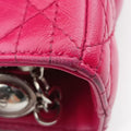 Lady Dior Rose lambskin 02-BN-1101レディディオール ローズ レッド ラムスキン 02-BN-1101