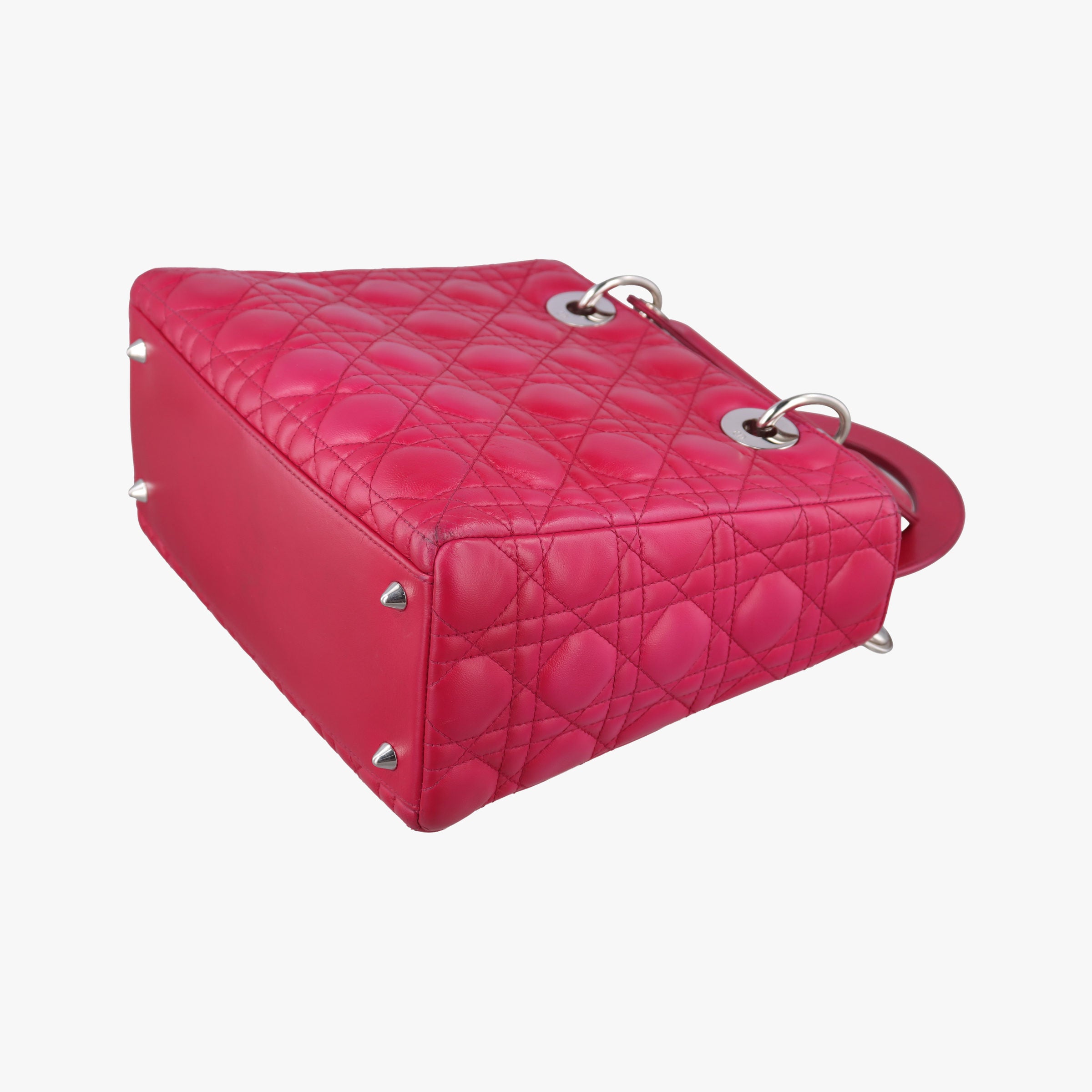 Lady Dior Rose lambskin 02-BN-1101レディディオール ローズ レッド ラムスキン 02-BN-1101