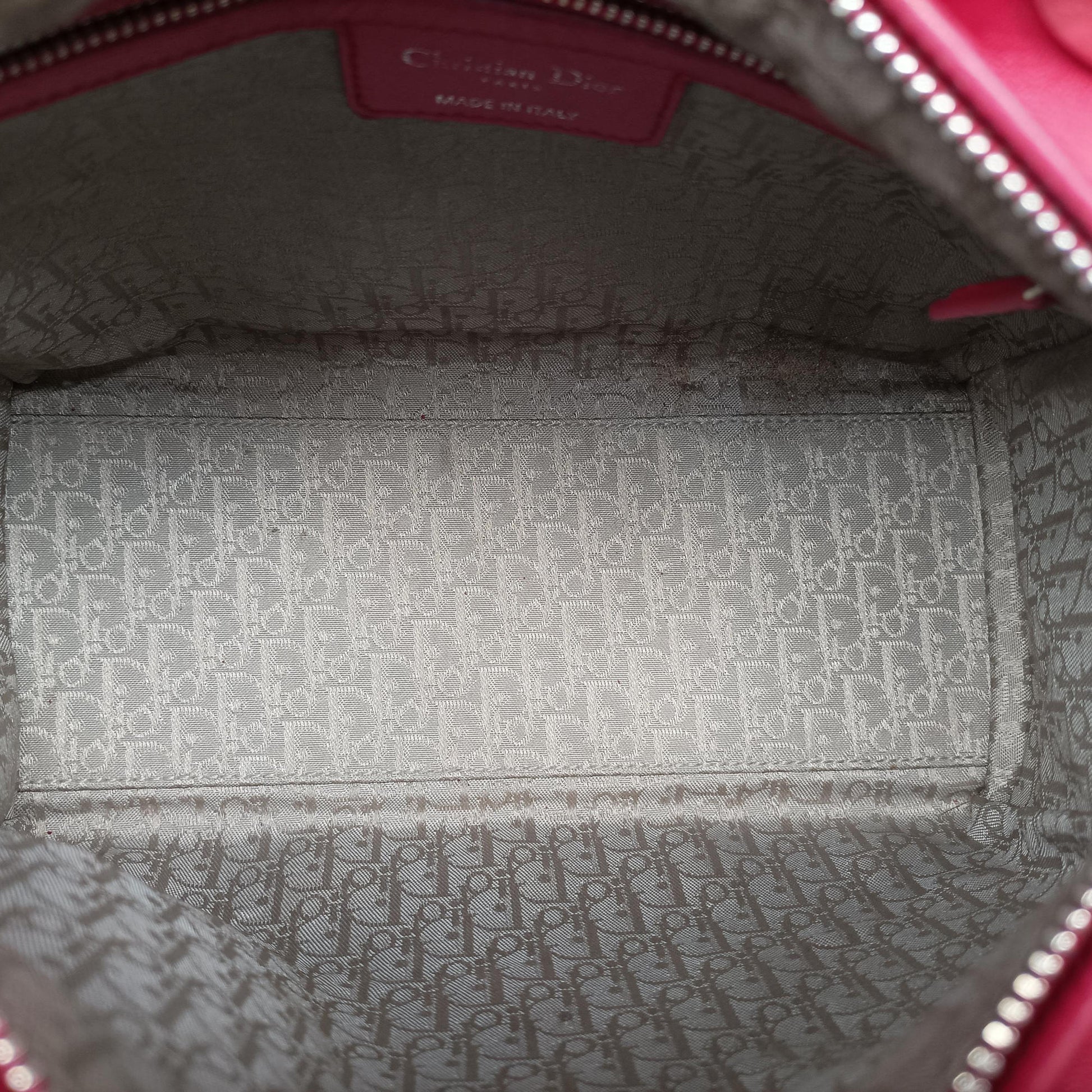 Lady Dior Rose lambskin 02-BN-1101レディディオール ローズ レッド ラムスキン 02-BN-1101