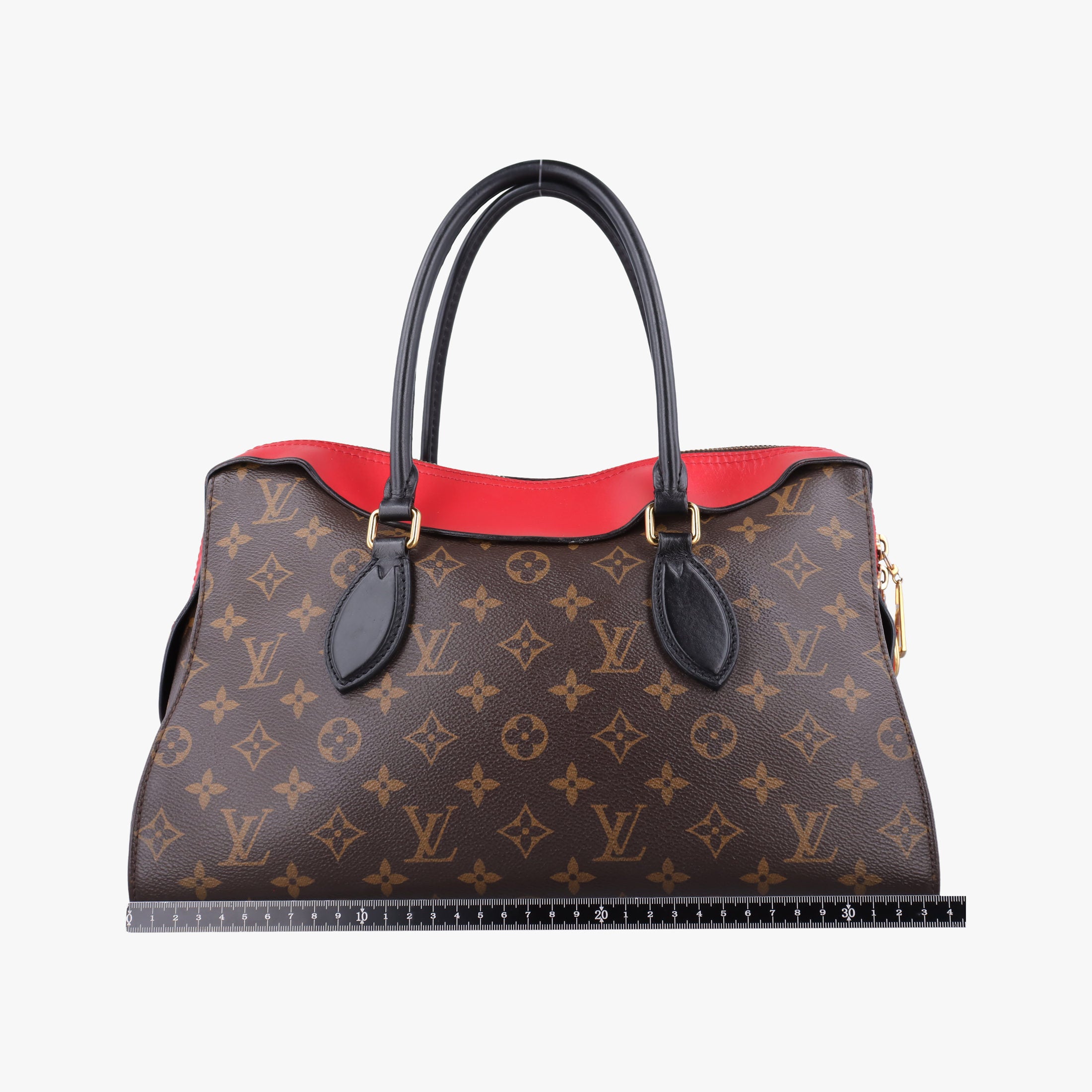 TUILERIES tote Brown×Coquelicot Monogram Canvas×calf leather M43795 AA2108テュイルリートート モノグラム/ブラウン×コクリコ モノグラムキャンバス×カーフレザー M43795 AA2108