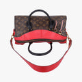 TUILERIES tote Brown×Coquelicot Monogram Canvas×calf leather M43795 AA2108テュイルリートート モノグラム/ブラウン×コクリコ モノグラムキャンバス×カーフレザー M43795 AA2108