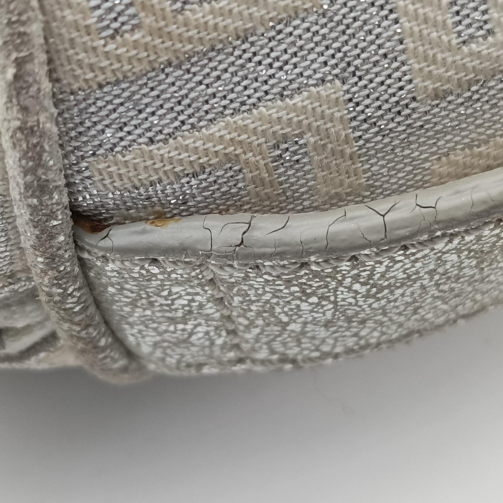Zucchino Glitter Logo Silver canvas 8BL068 Lot number unknownスパンコールイエローグラデーション シルバー キャンバス 8BL068 製番不明