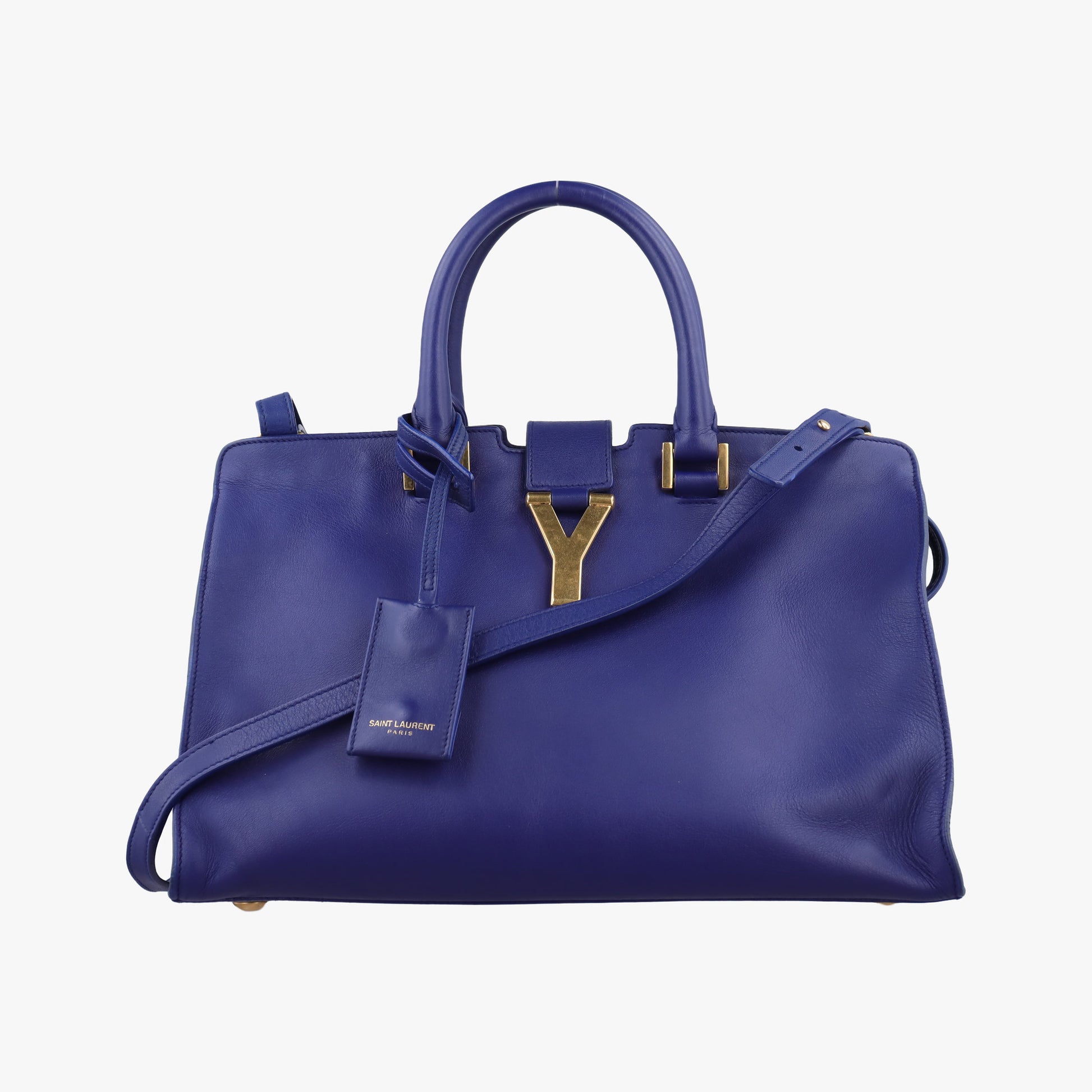 Y Ligne Petit Cabas Blue Leather 311210 311210.527066Yライン プチカバス ブルー レザー 311210 311210.527066