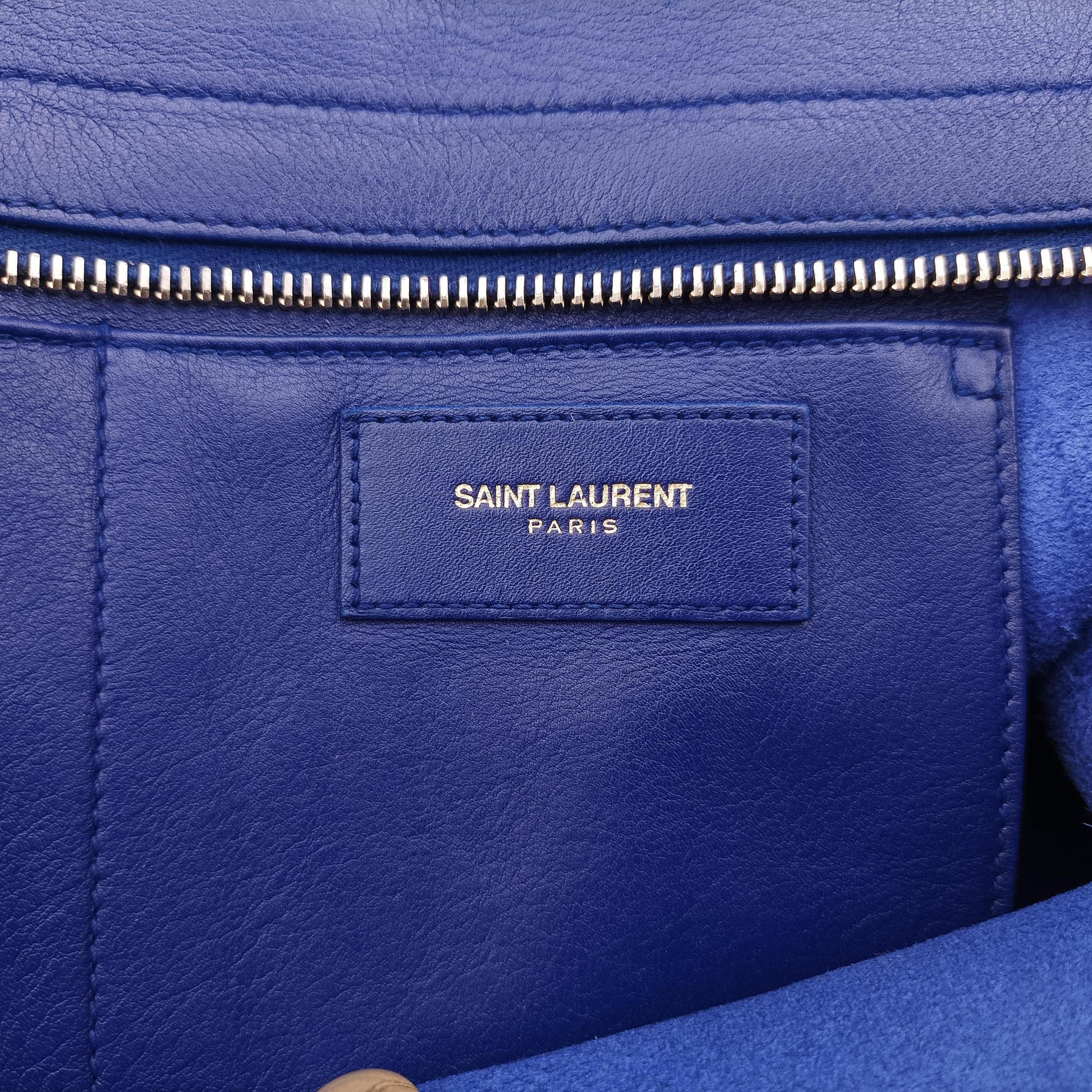 Y Ligne Petit Cabas Blue Leather 311210 311210.527066Yライン プチカバス ブルー レザー 311210 311210.527066