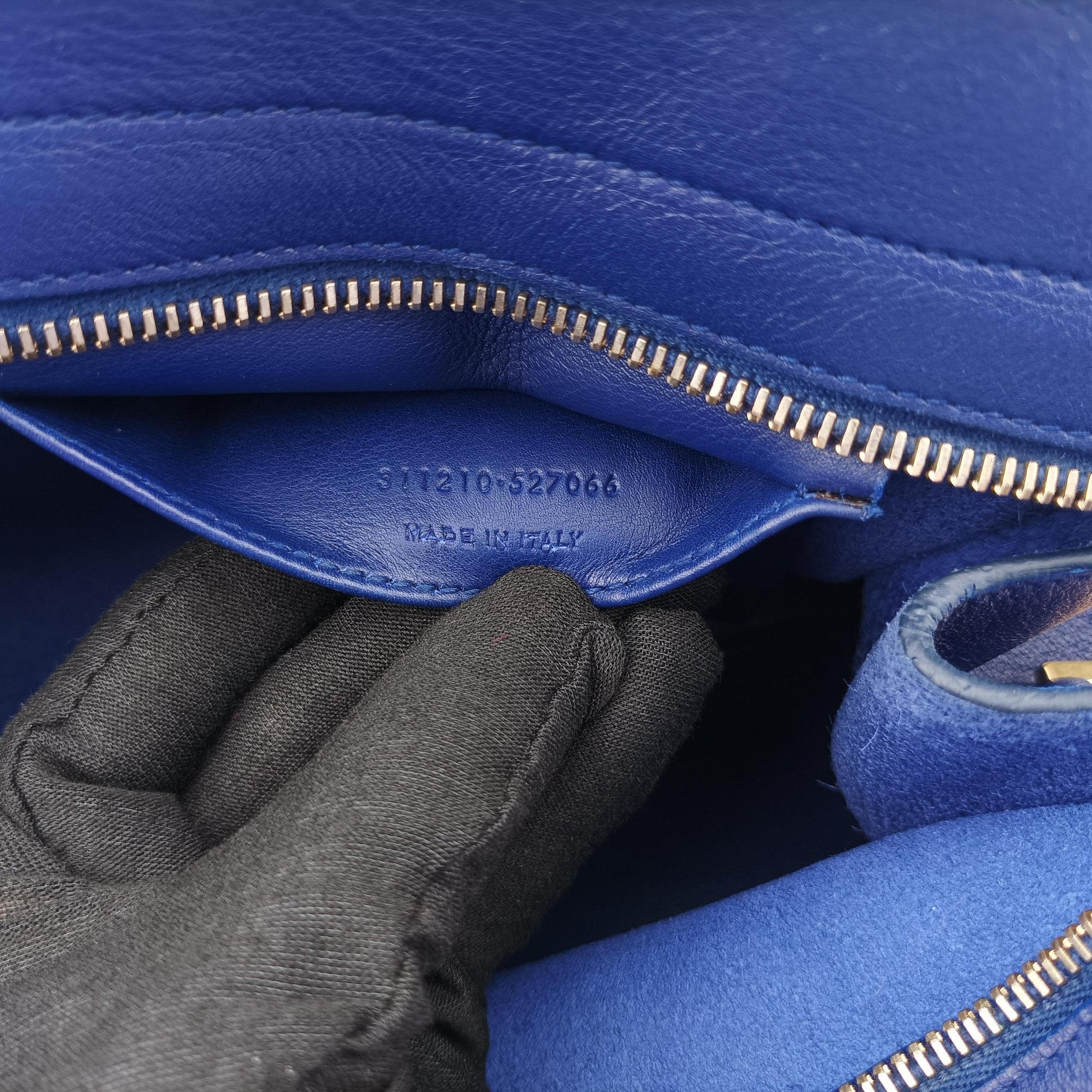 Y Ligne Petit Cabas Blue Leather 311210 311210.527066Yライン プチカバス ブルー レザー 311210 311210.527066