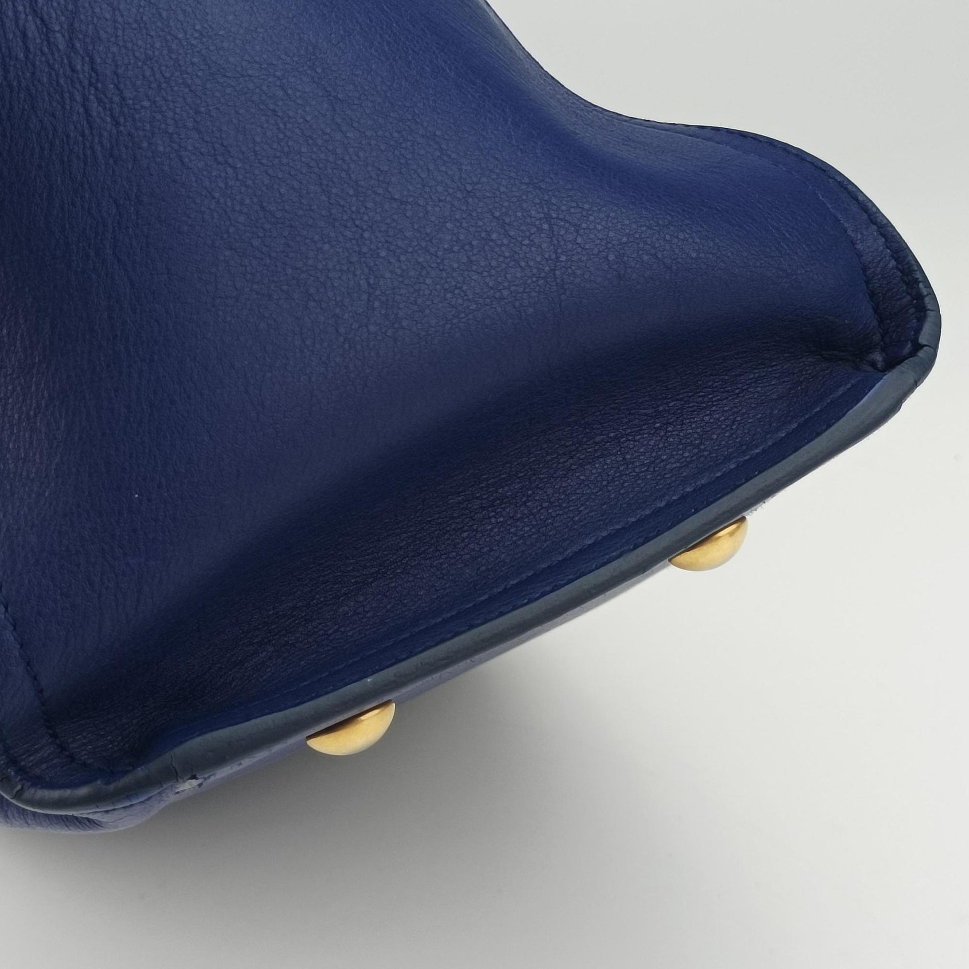Y Ligne Petit Cabas Blue Leather 311210 311210.527066Yライン プチカバス ブルー レザー 311210 311210.527066