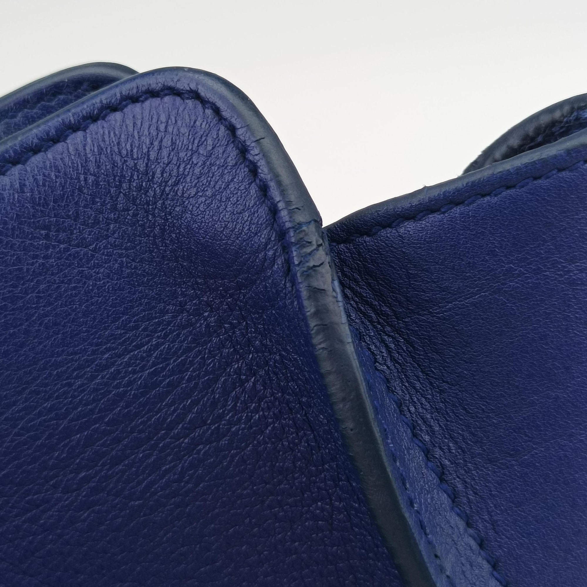 Y Ligne Petit Cabas Blue Leather 311210 311210.527066Yライン プチカバス ブルー レザー 311210 311210.527066