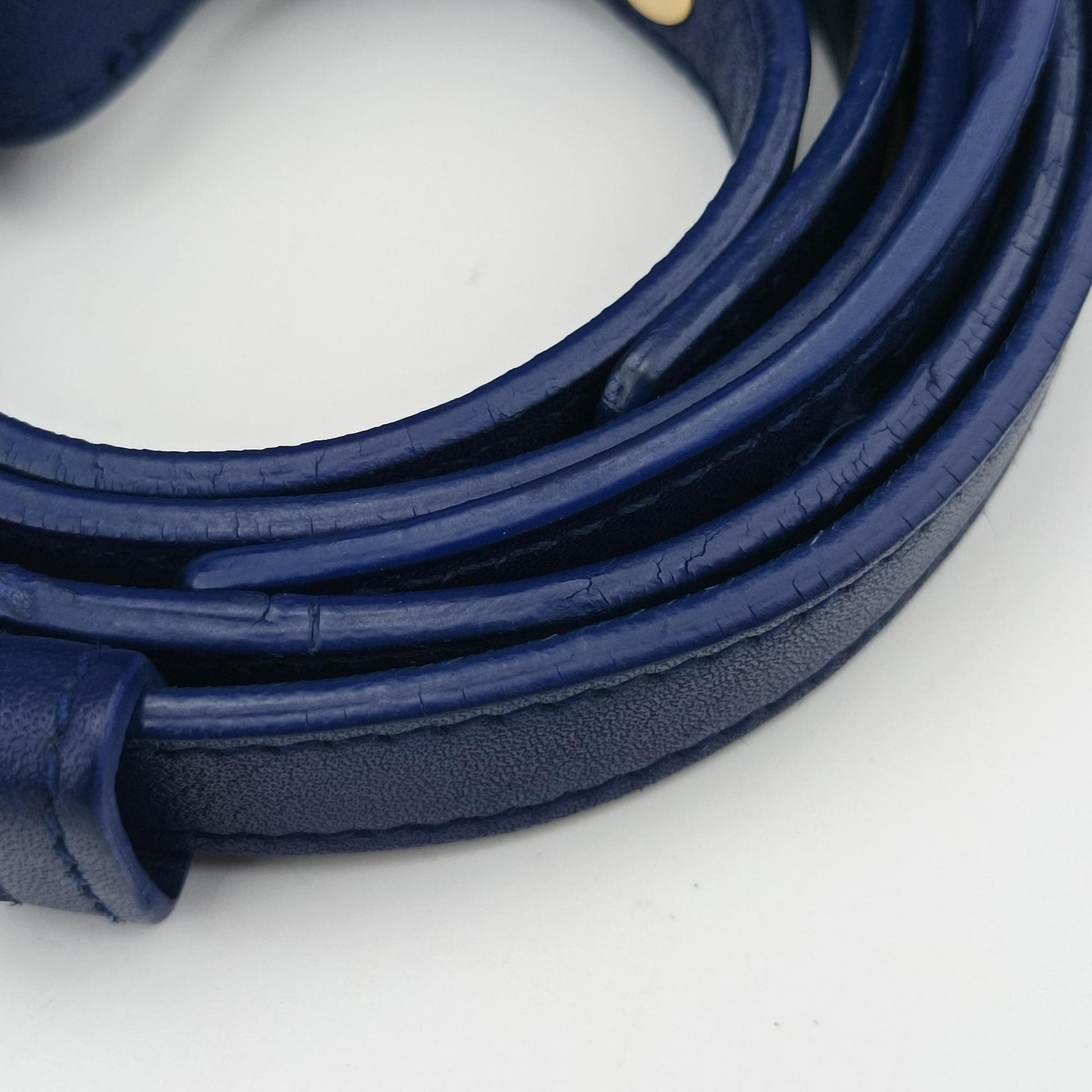 Y Ligne Petit Cabas Blue Leather 311210 311210.527066Yライン プチカバス ブルー レザー 311210 311210.527066